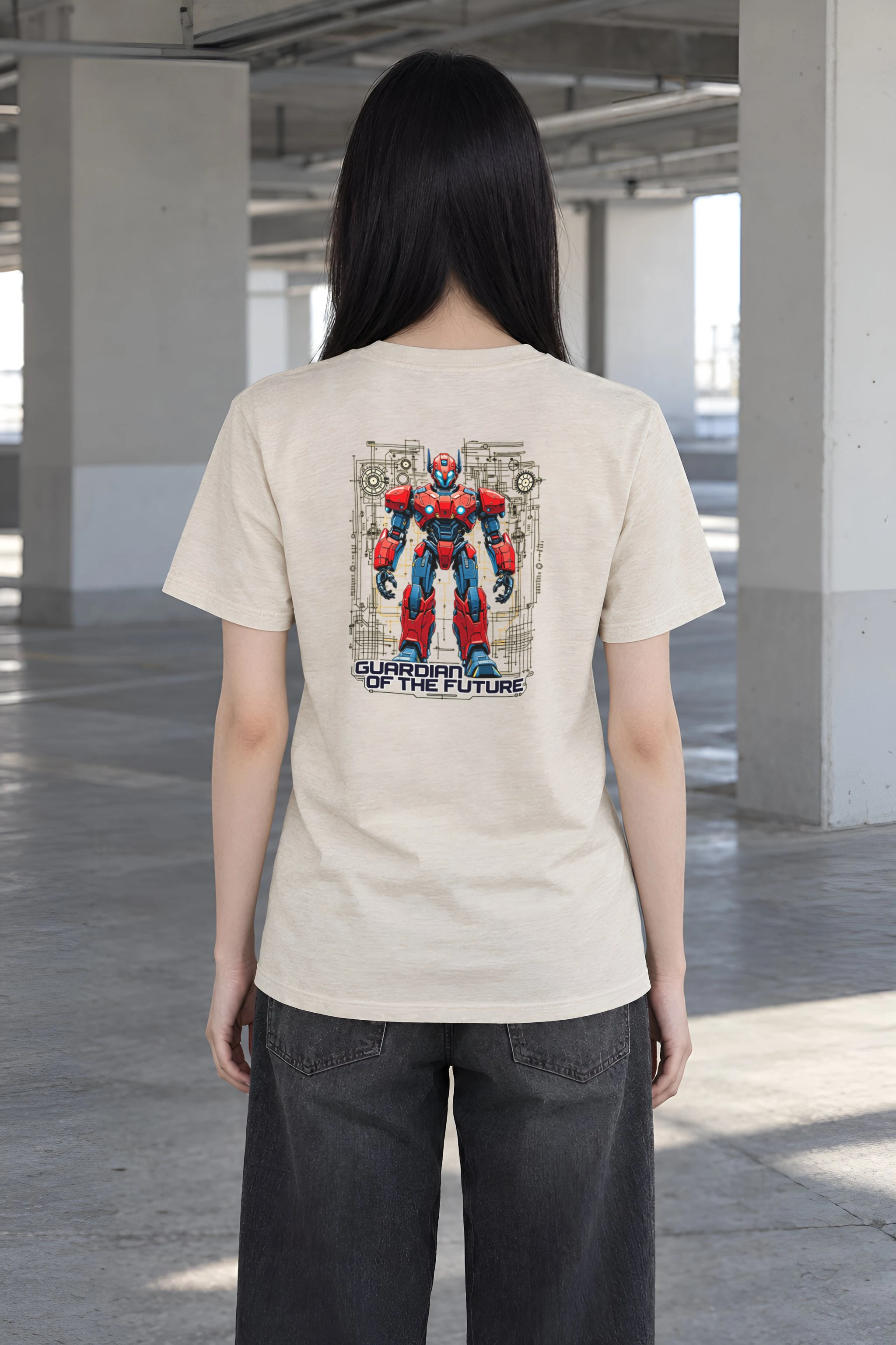 "Guardian Of The Future" Heavyweight Unisex Crewneck T-shirt