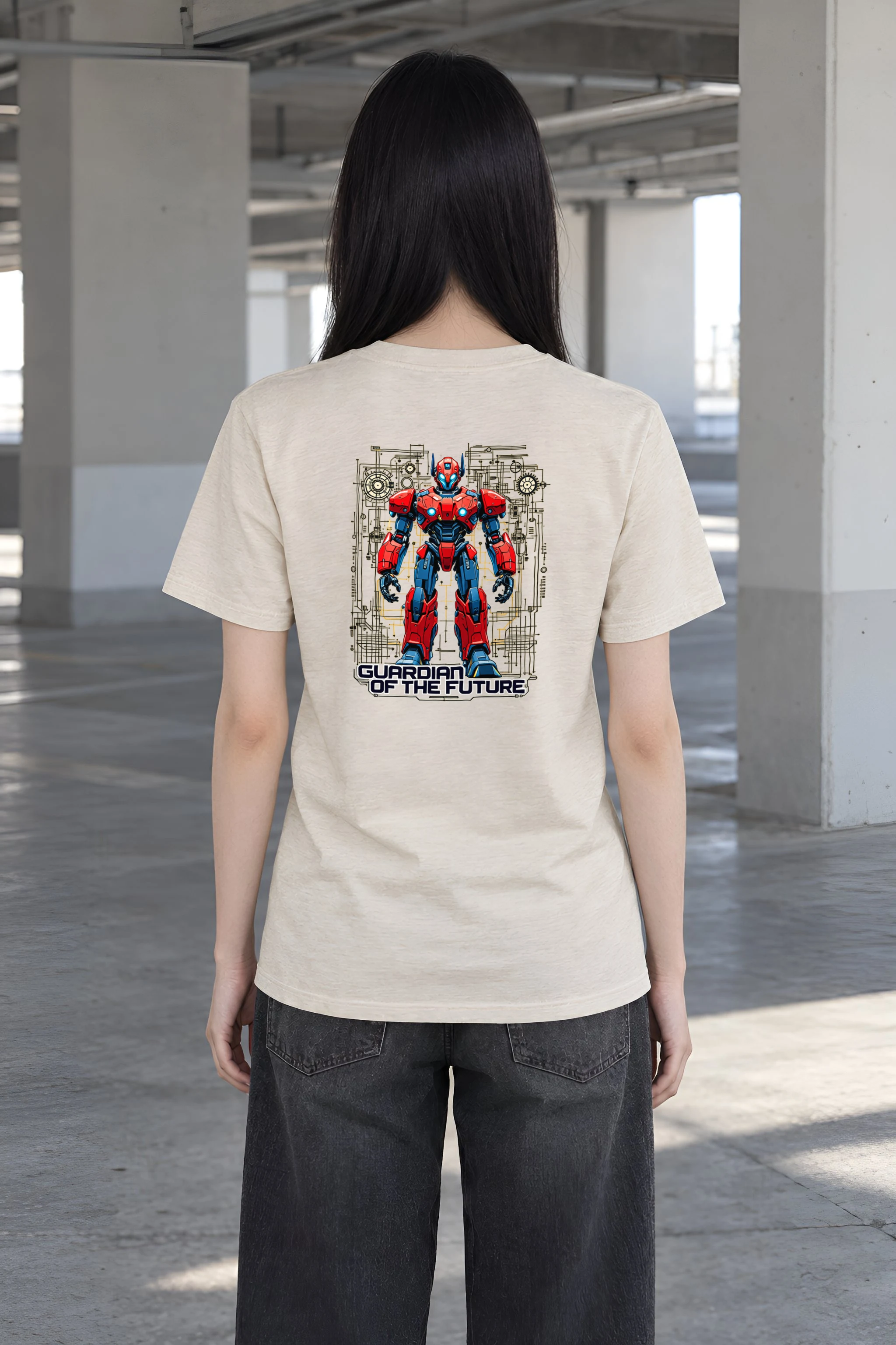 "Guardian Of The Future" Heavyweight Unisex Crewneck T-shirt