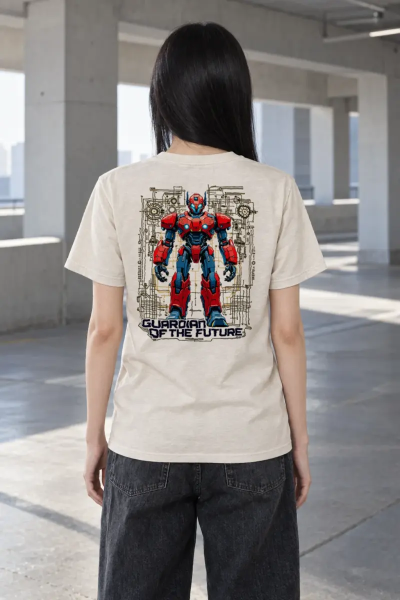"Guardian Of The Future" Heavyweight Unisex Crewneck T-shirt | Gildan 5000