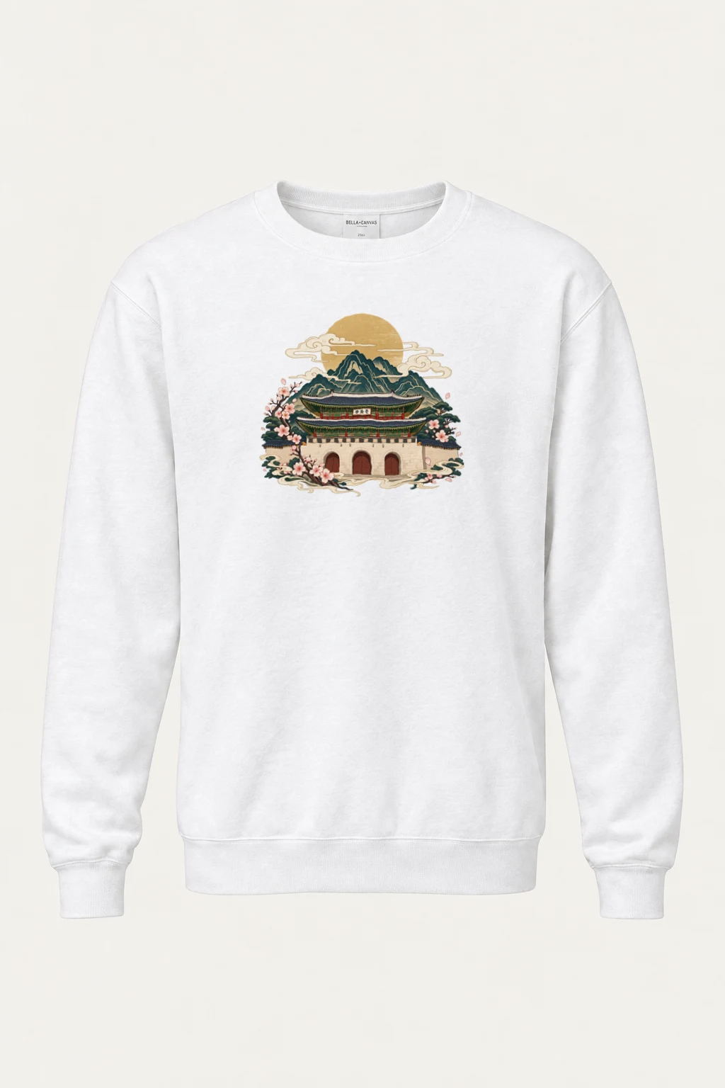 "Gwanghwamun Bloom" Heavy Blend Unisex Crewneck Sweatshirt | Gildan 18000