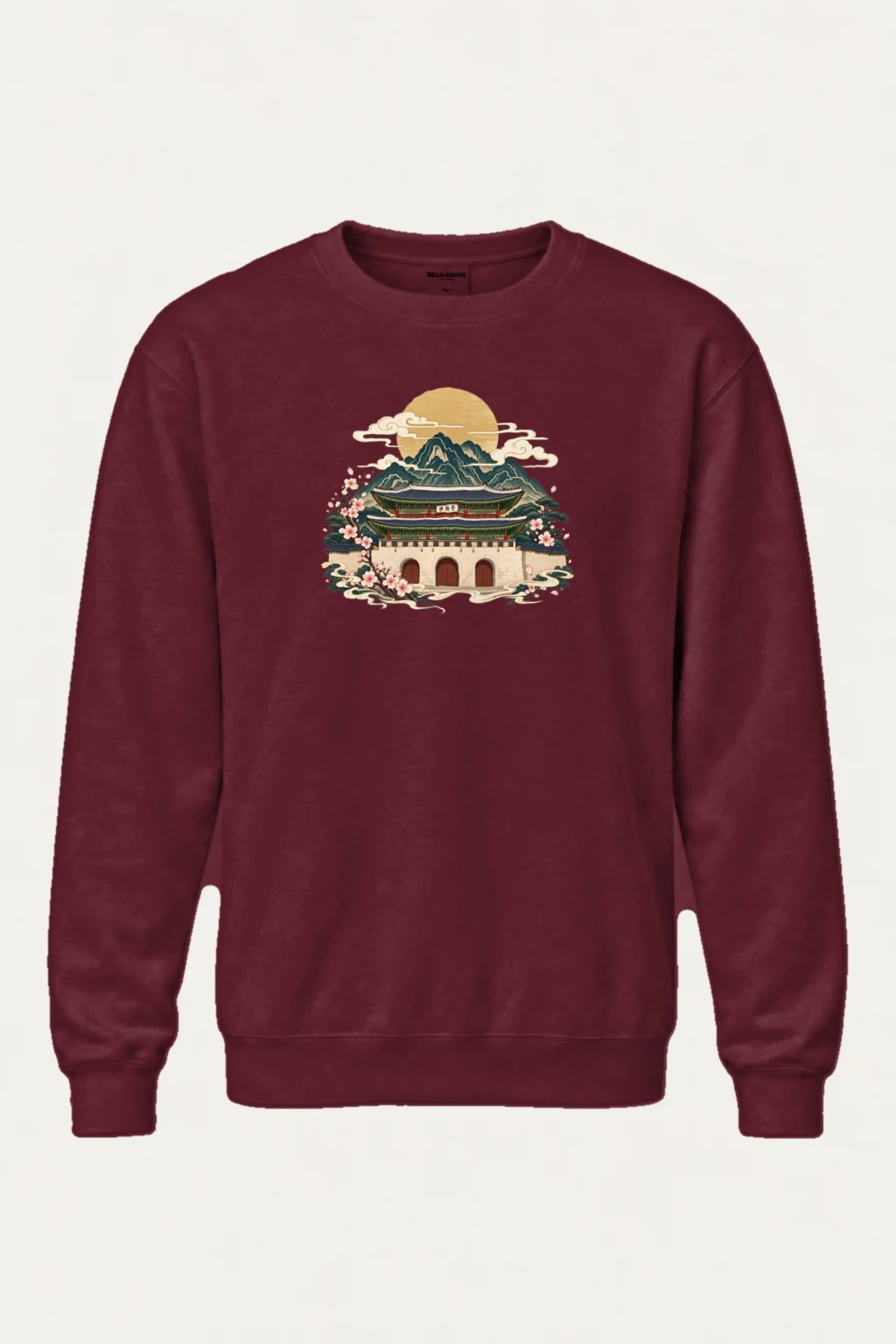 "Gwanghwamun Bloom" Heavy Blend Unisex Crewneck Sweatshirt | Gildan 18000