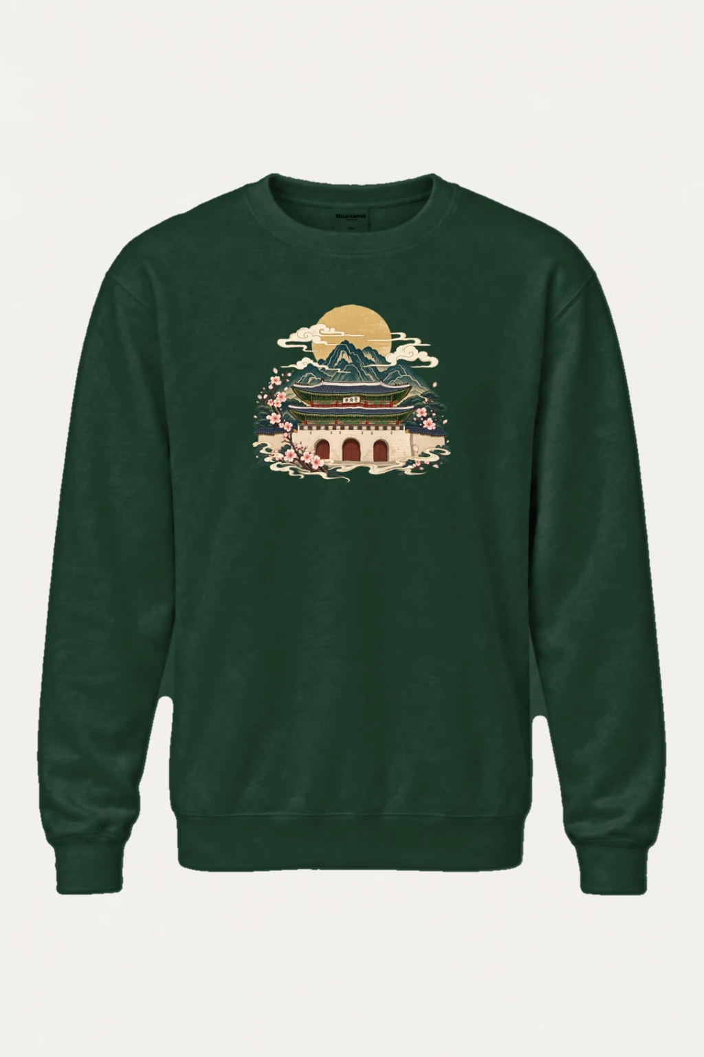 "Gwanghwamun Bloom" Heavy Blend Unisex Crewneck Sweatshirt | Gildan 18000