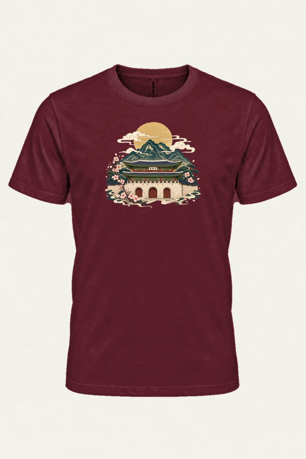 "Gwanghwamun Bloom" Heavyweight Unisex Crewneck T-shirt | Gildan 5000