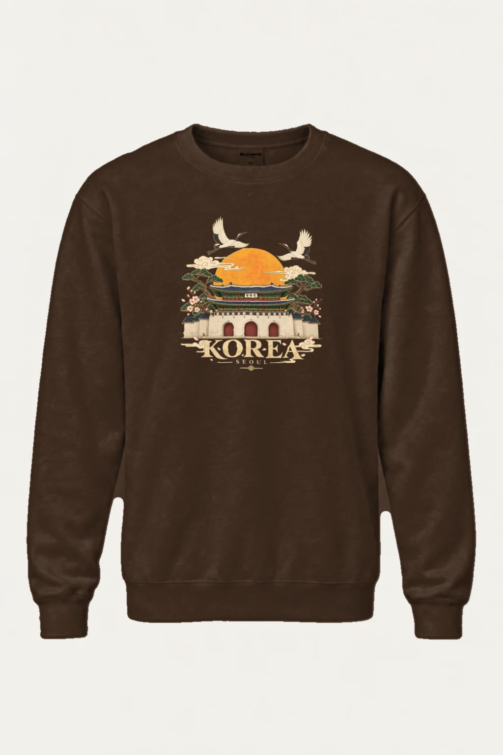 "Gwanghwamun Crane Garden" Heavy Blend Unisex Crewneck Sweatshirt | Gildan 18000