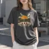 "Gwanghwamun Cranes" Heavyweight Unisex Crewneck T-shirt | Gildan 5000