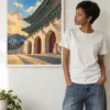 "Gwanghwamun Gate . 광화문" Premium Wooden Framed Poster