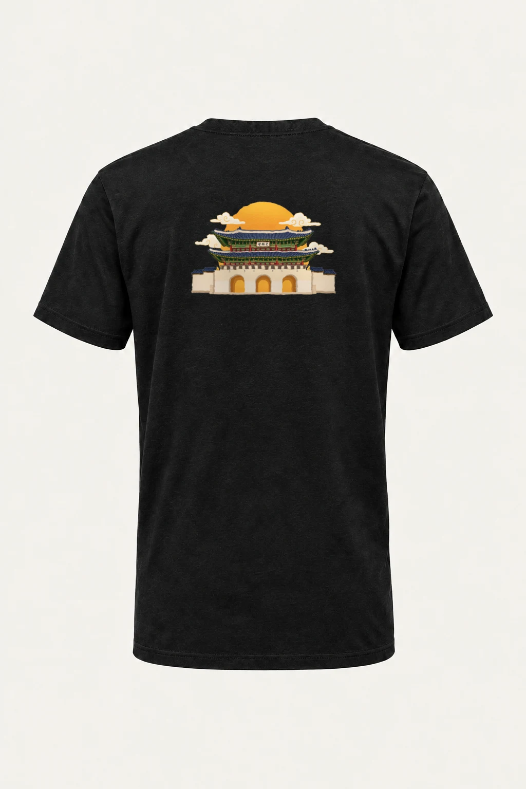 "Gwanghwamun Golden Gate" Heavyweight Unisex Crewneck T-shirt | Gildan 5000