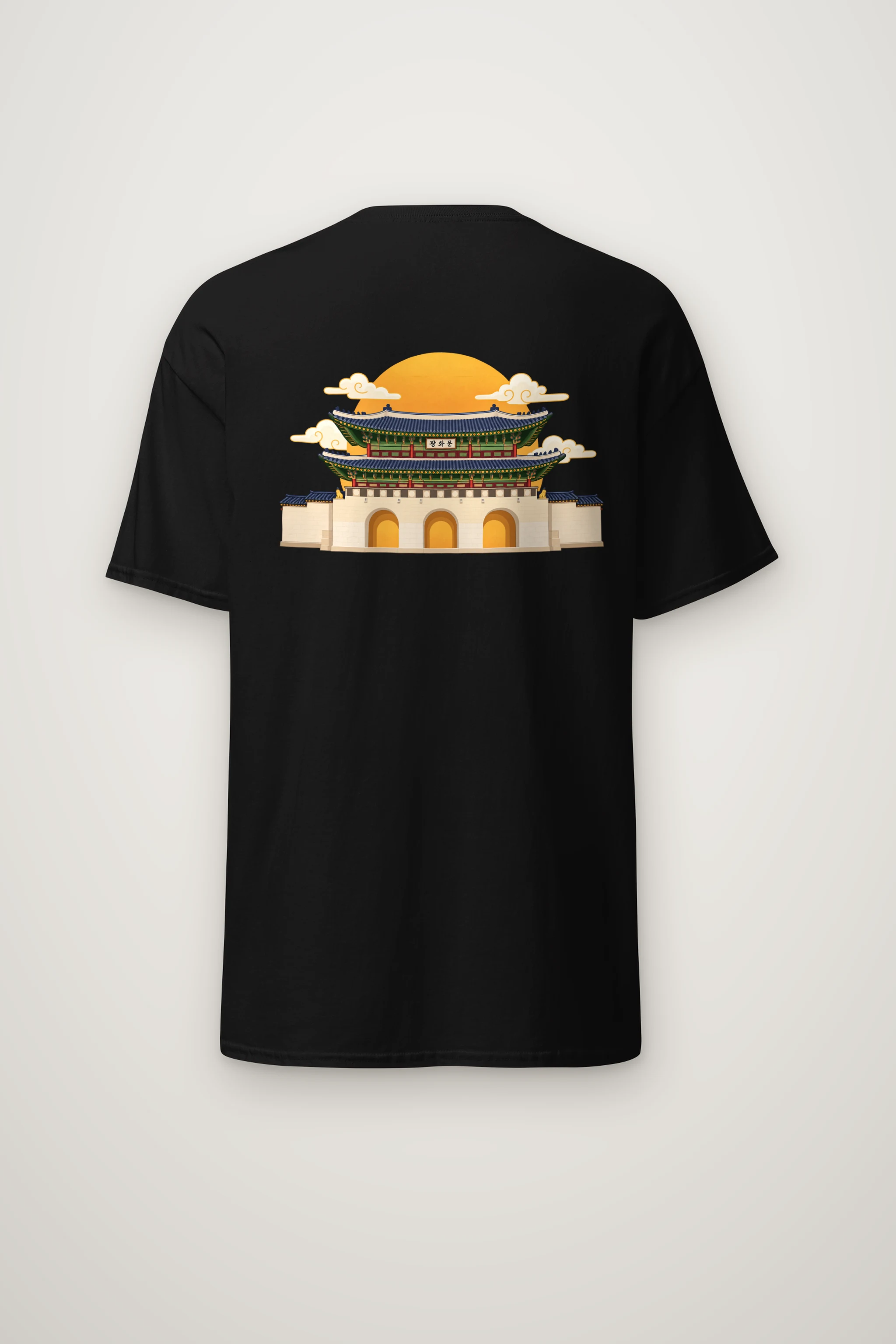 "Gwanghwamun Golden Gate" Heavyweight Unisex Crewneck T-shirt