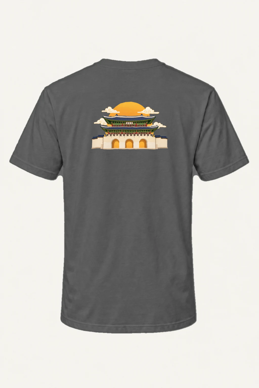 "Gwanghwamun Golden Gate" Heavyweight Unisex Crewneck T-shirt | Gildan 5000