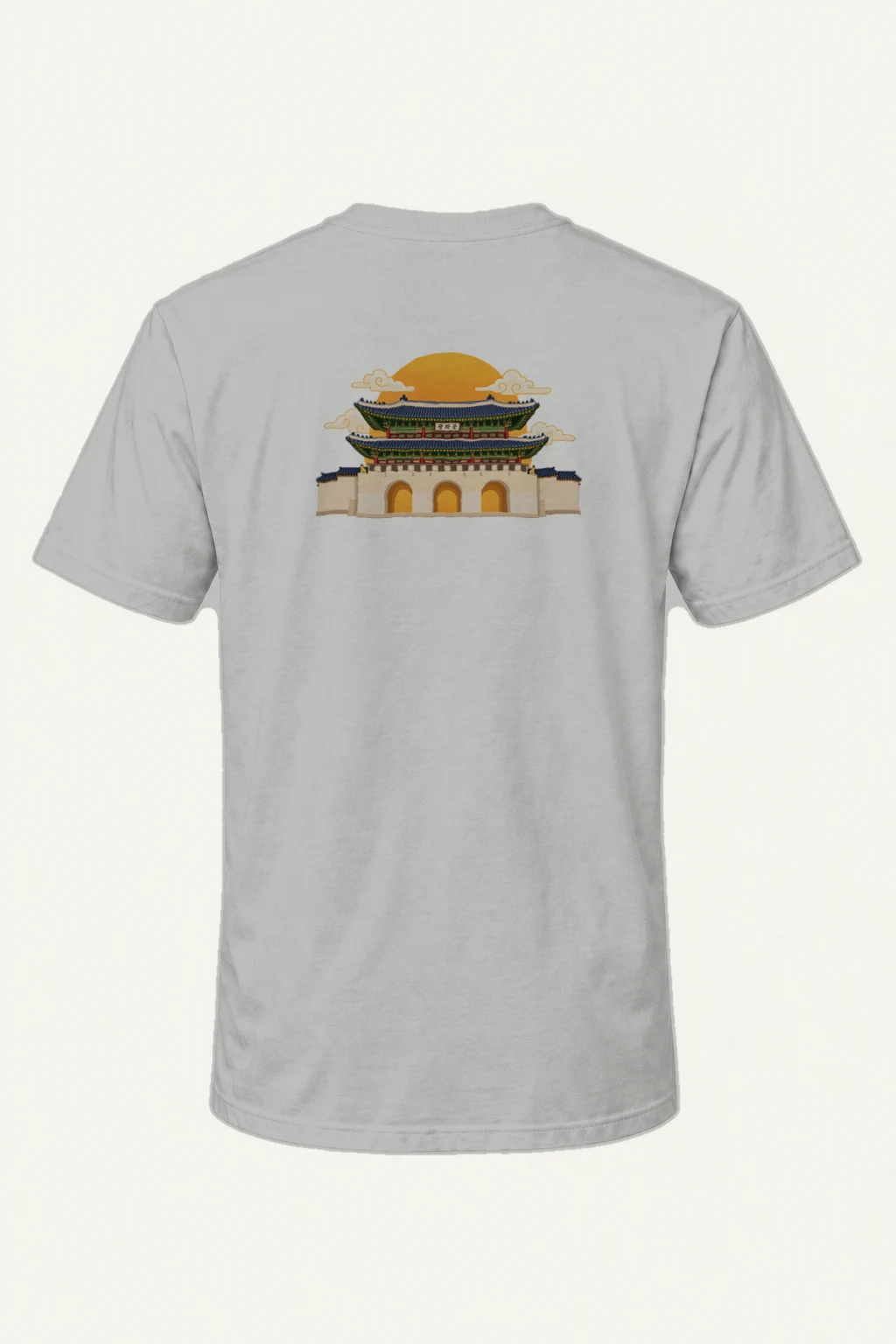 "Gwanghwamun Golden Gate" Heavyweight Unisex Crewneck T-shirt | Gildan 5000