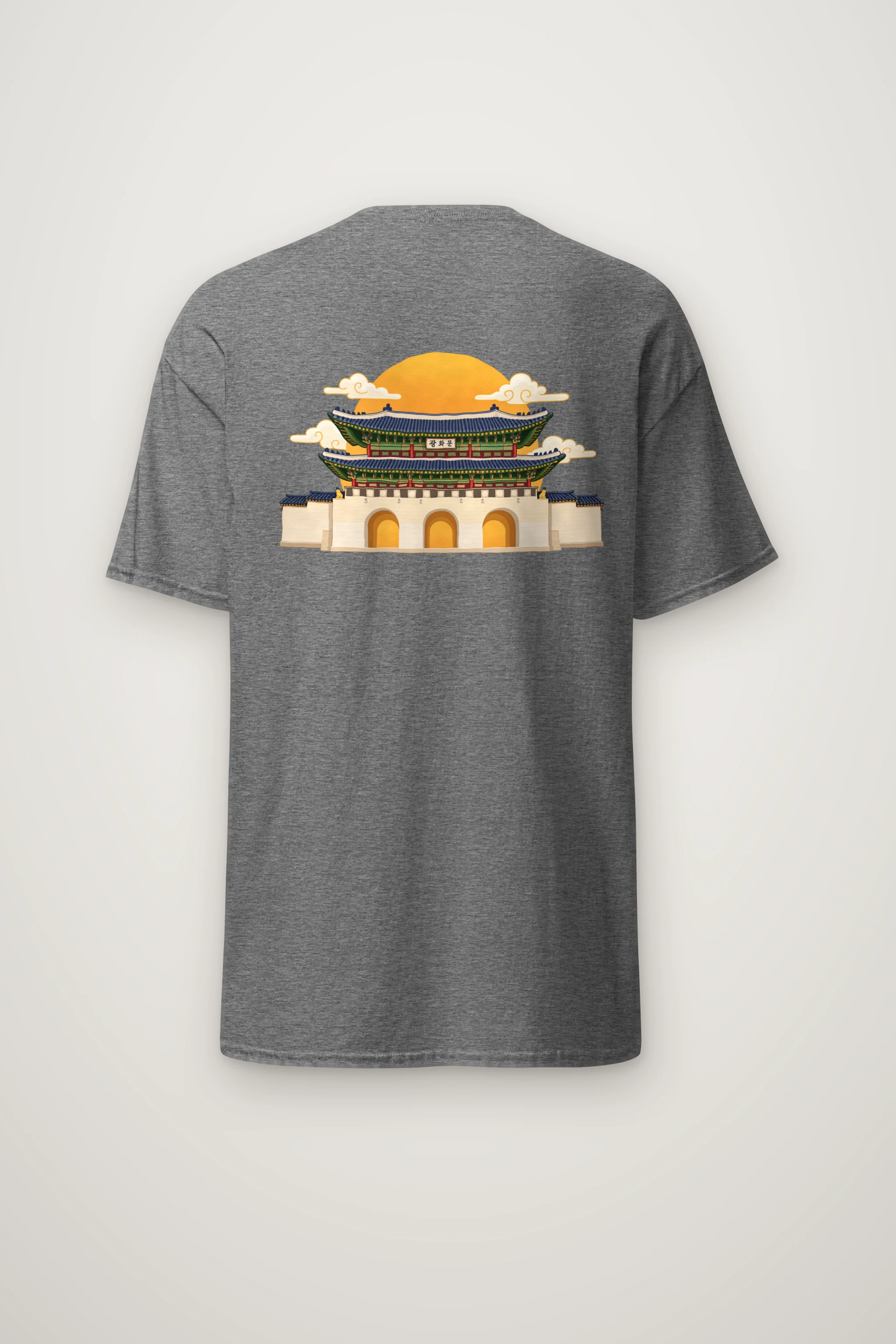 "Gwanghwamun Golden Gate" Heavyweight Unisex Crewneck T-shirt