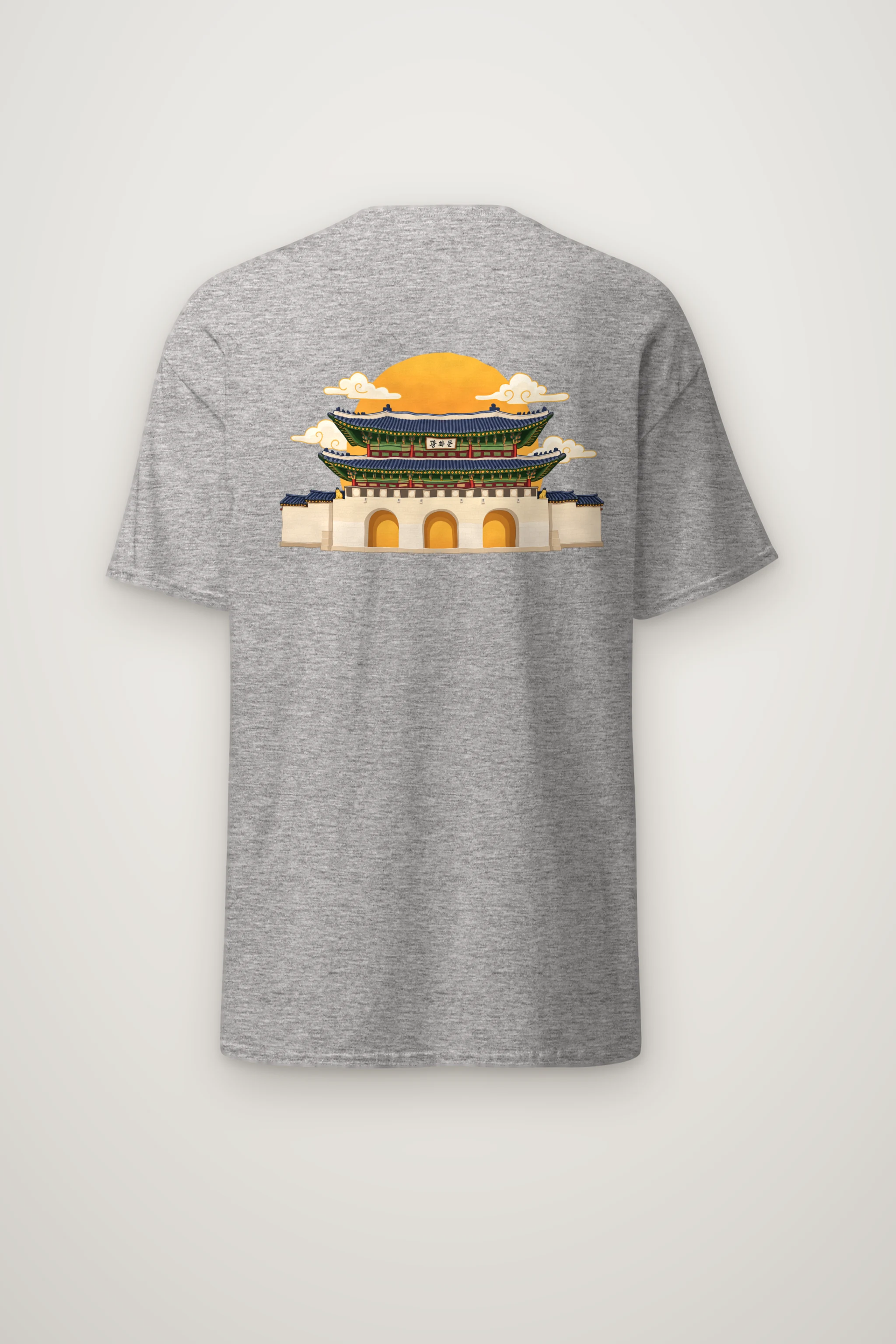 "Gwanghwamun Golden Gate" Heavyweight Unisex Crewneck T-shirt