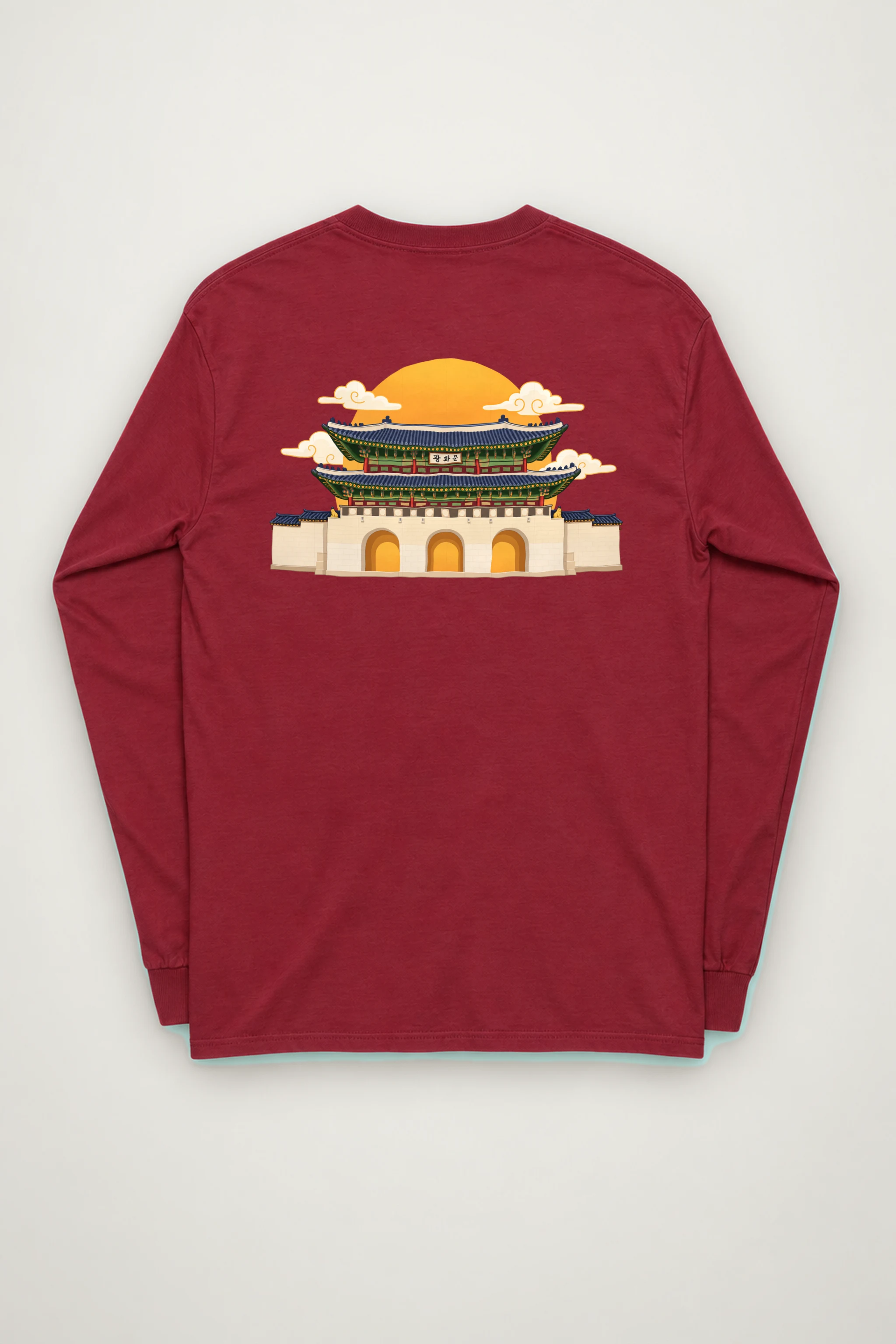 "Gwanghwamun Golden Sun" Unisex Longsleeve T-shirt