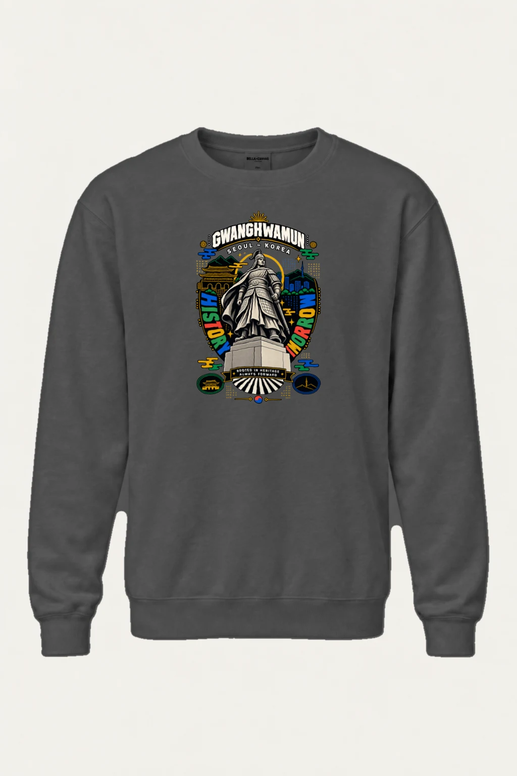 "Gwanghwamun Historic Warrior" Heavy Blend Unisex Crewneck Sweatshirt | Gildan 18000