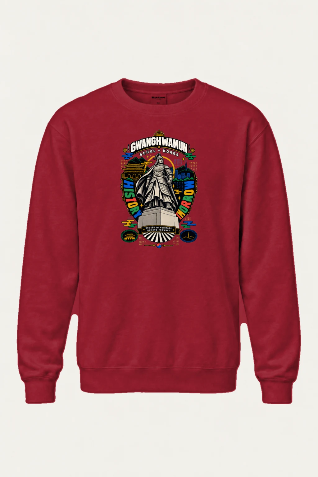 "Gwanghwamun Historic Warrior" Heavy Blend Unisex Crewneck Sweatshirt | Gildan 18000