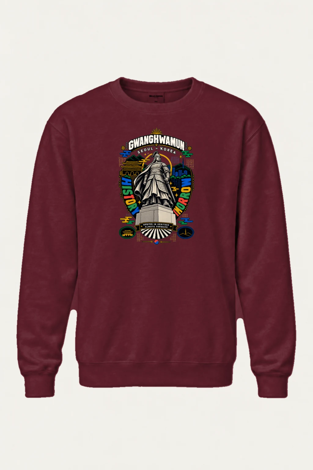 "Gwanghwamun Historic Warrior" Heavy Blend Unisex Crewneck Sweatshirt | Gildan 18000