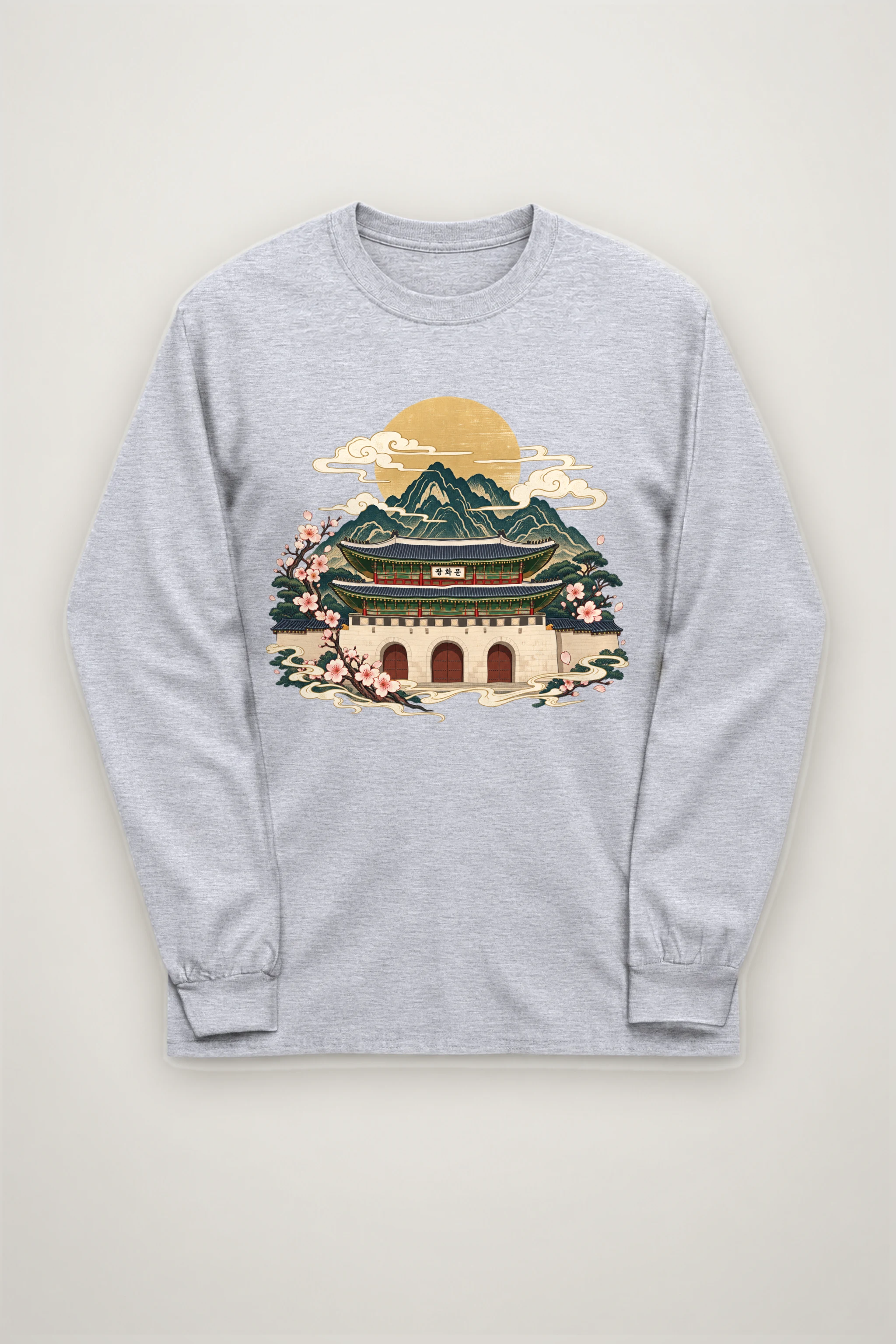 "Gwanghwamun In Bloom" Unisex Longsleeve T-shirt
