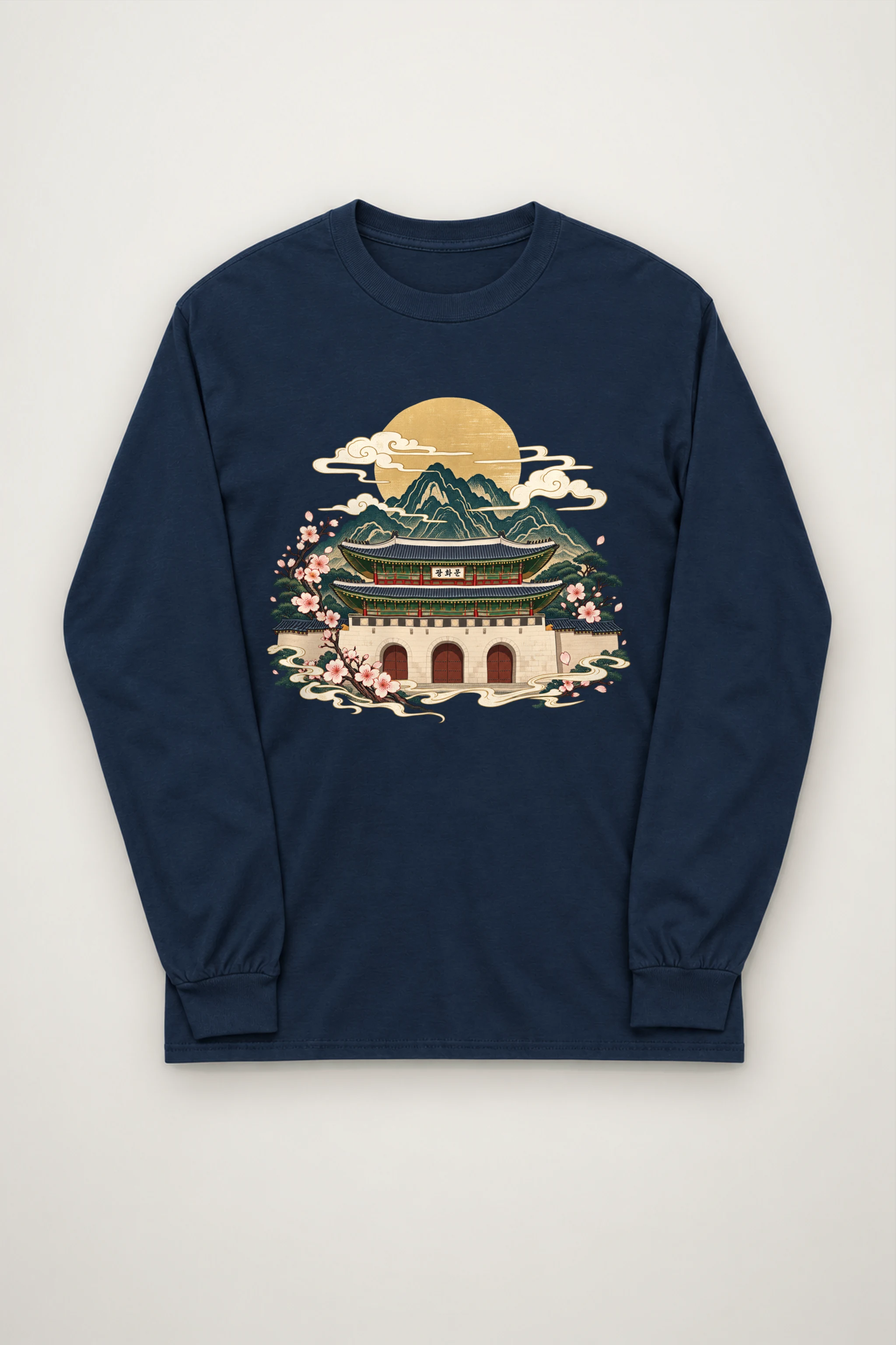 "Gwanghwamun In Bloom" Unisex Longsleeve T-shirt