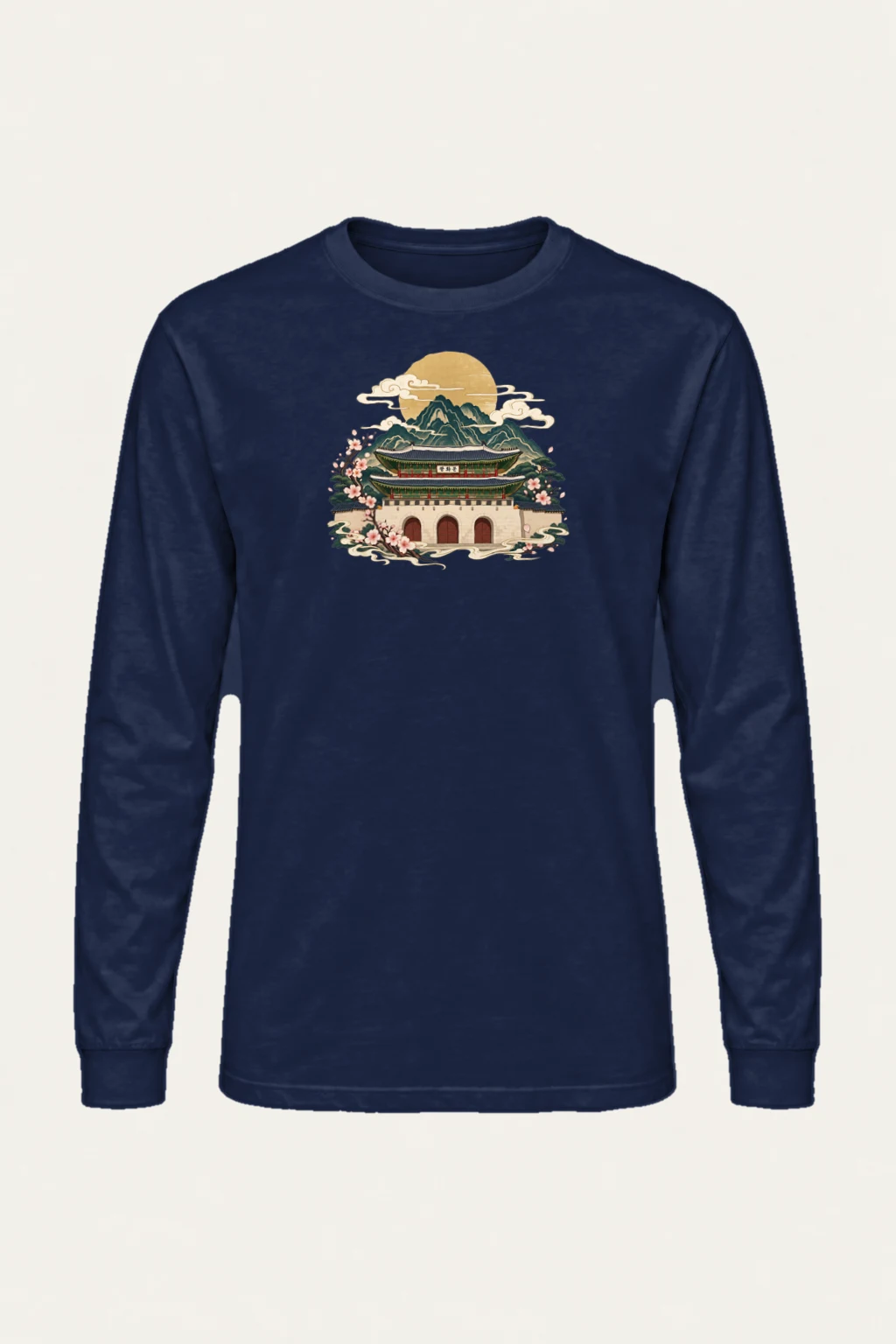 "Gwanghwamun In Bloom" Unisex Longsleeve T-shirt | Gildan 2400