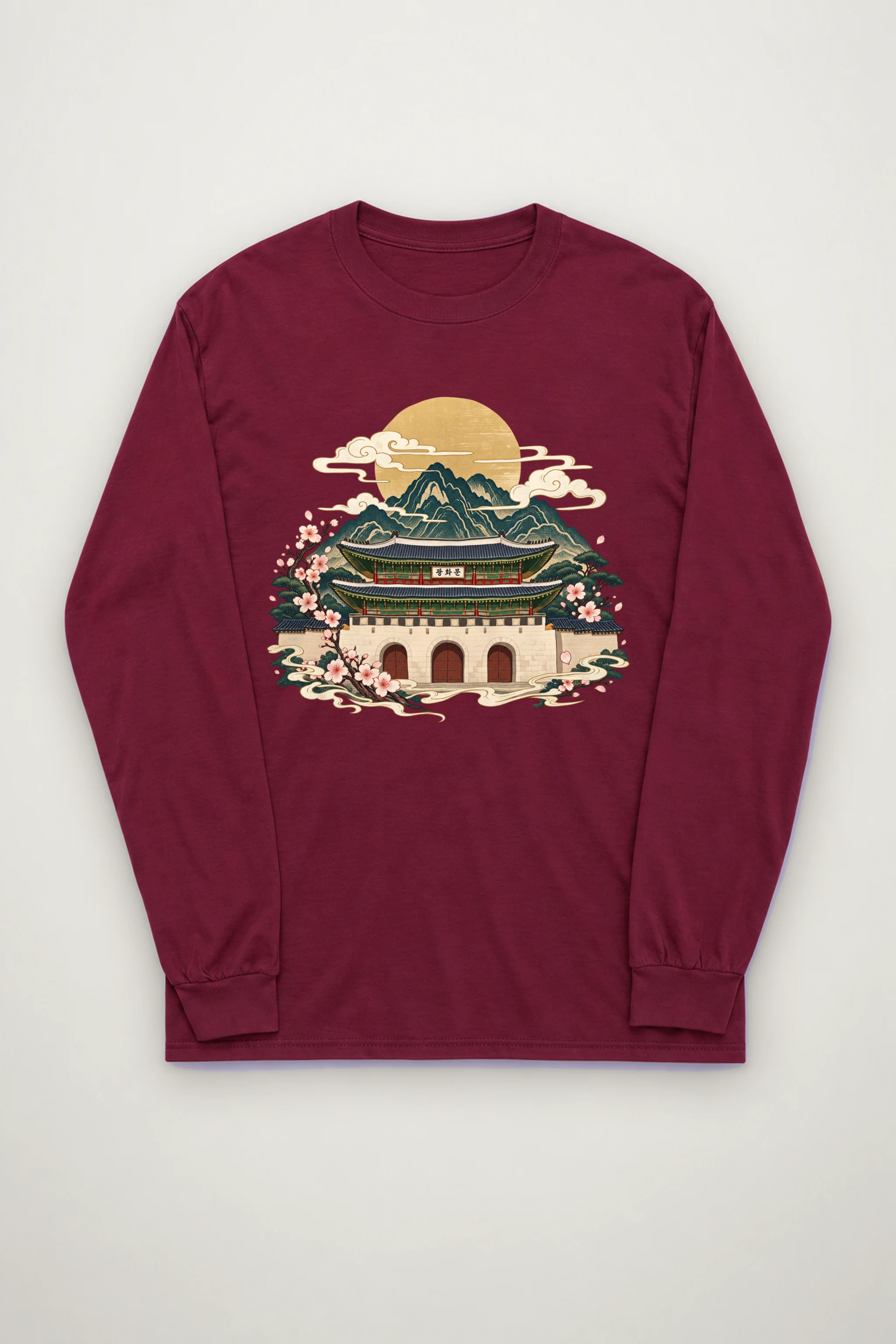 "Gwanghwamun In Bloom" Unisex Longsleeve T-shirt
