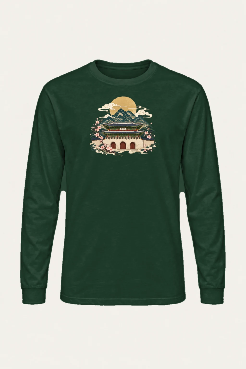 "Gwanghwamun In Bloom" Unisex Longsleeve T-shirt | Gildan 2400