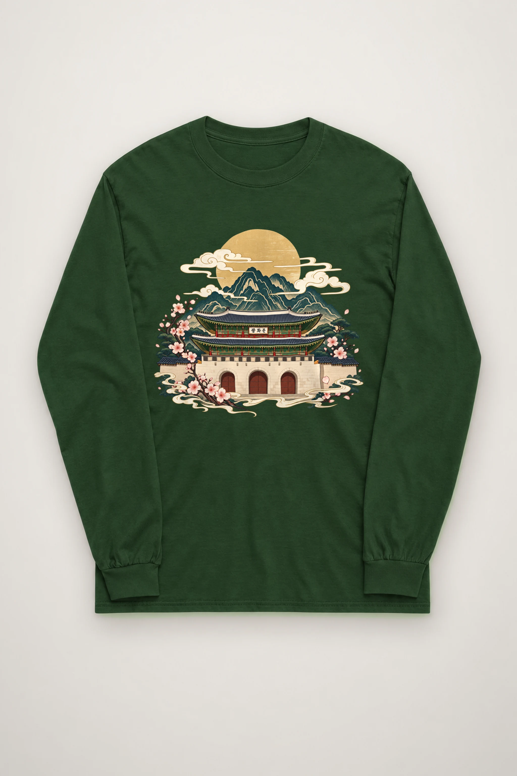 "Gwanghwamun In Bloom" Unisex Longsleeve T-shirt
