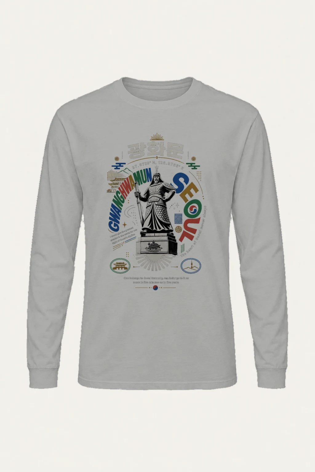 "Gwanghwamun Seoul" Unisex Longsleeve T-shirt | Gildan 2400