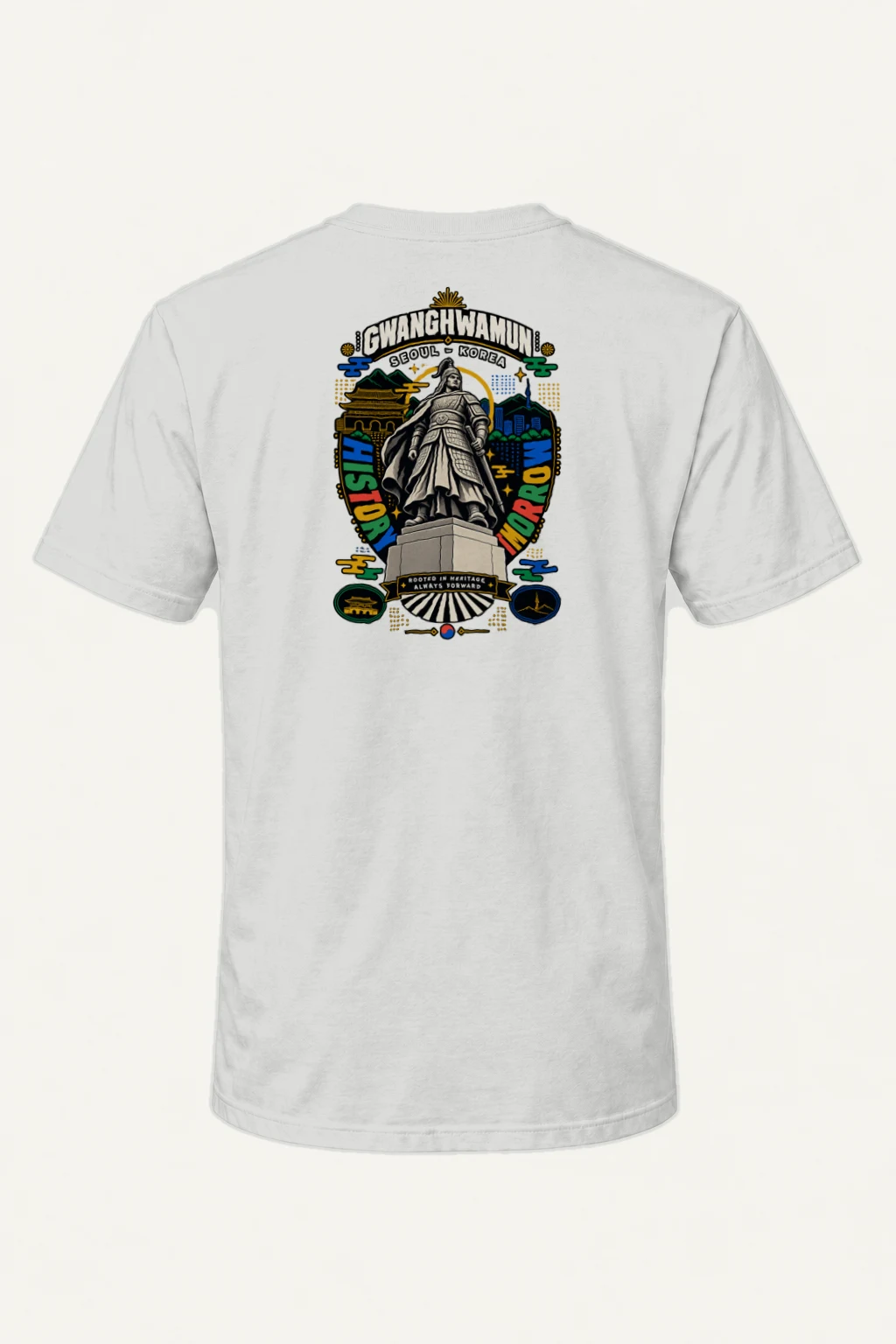 "Gwanghwamun Warrior" Heavyweight Unisex Crewneck T-shirt | Gildan 5000