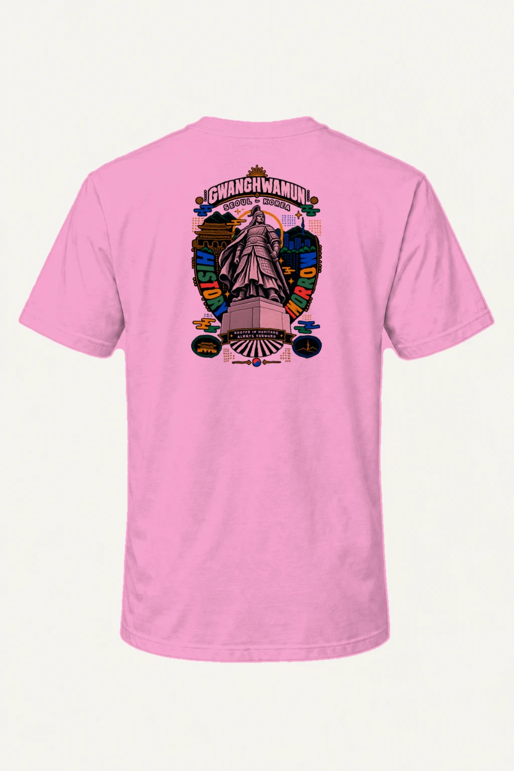 "Gwanghwamun Warrior" Heavyweight Unisex Crewneck T-shirt | Gildan 5000