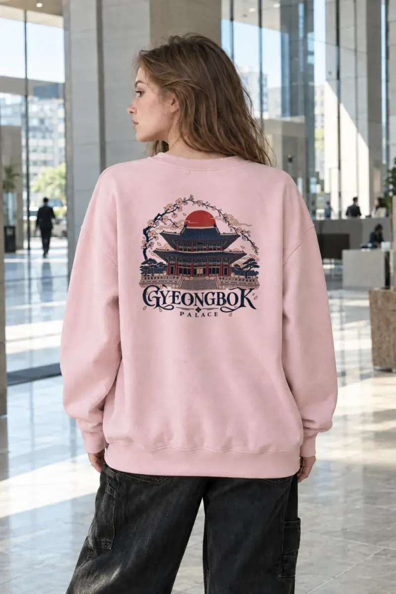 "Gyeongbok Palace" Heavy Blend Unisex Crewneck Sweatshirt | Gildan 18000