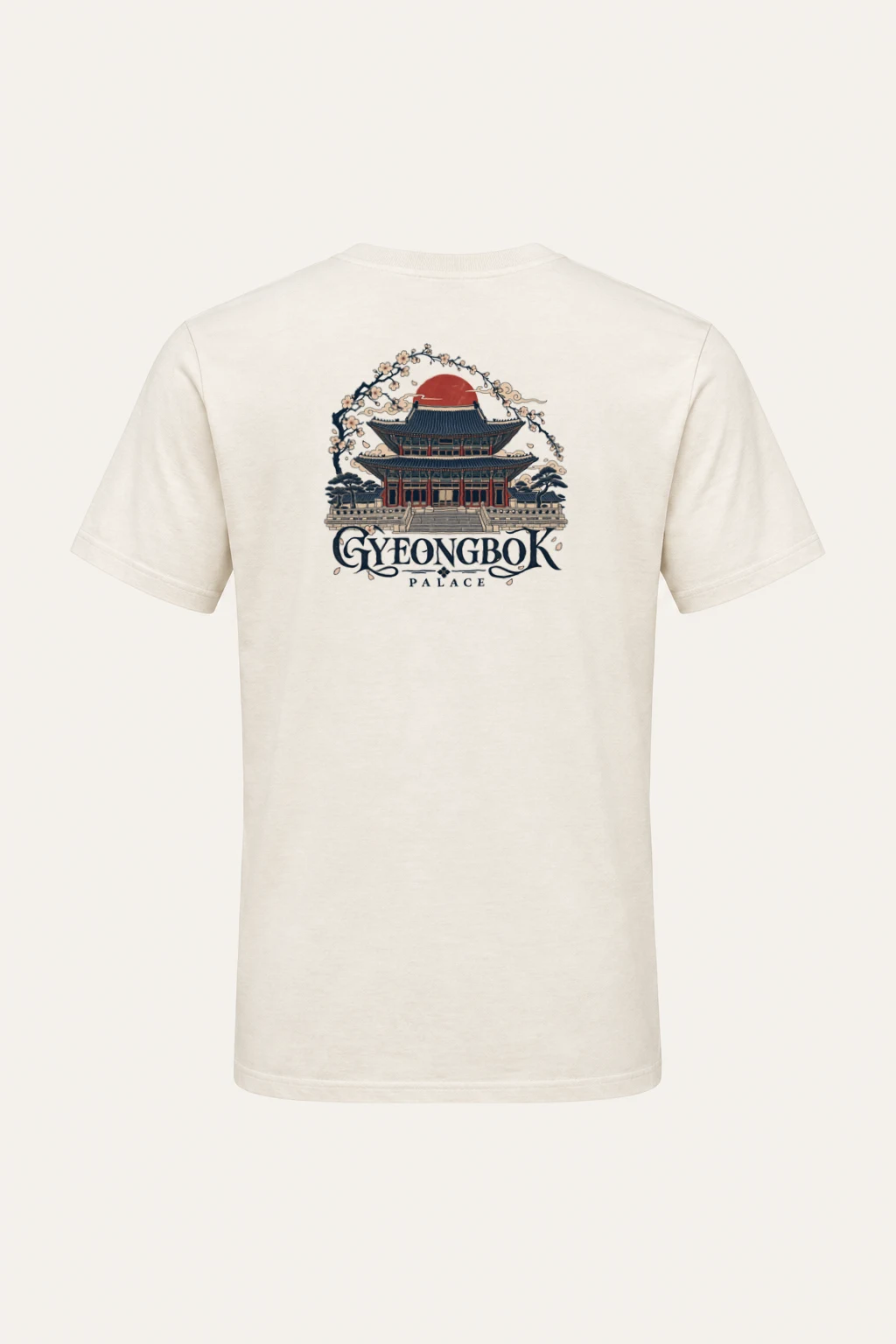 "Gyeongbok Palace" Heavyweight Unisex Crewneck T-shirt | Gildan 5000