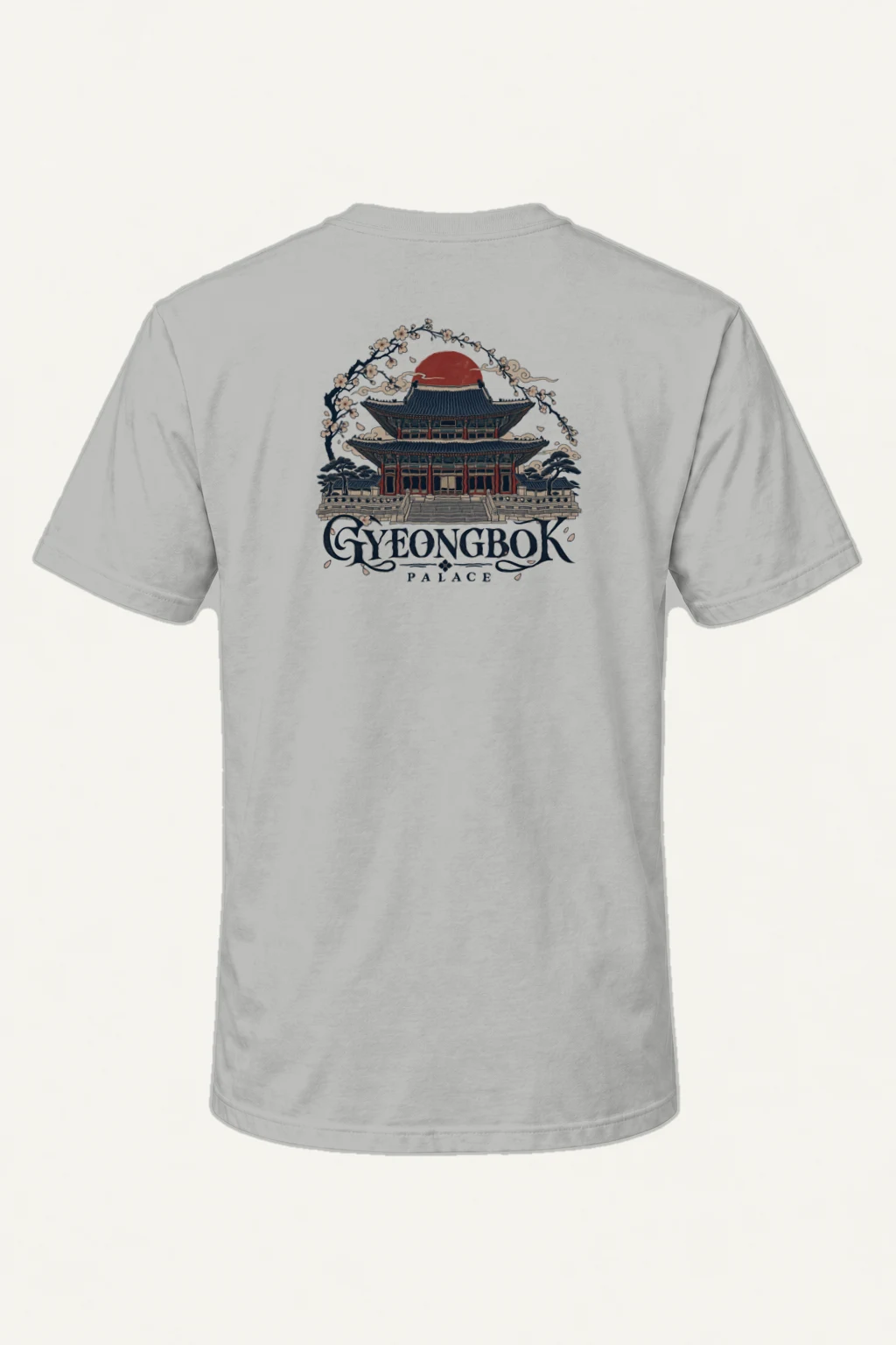 "Gyeongbok Palace" Heavyweight Unisex Crewneck T-shirt | Gildan 5000