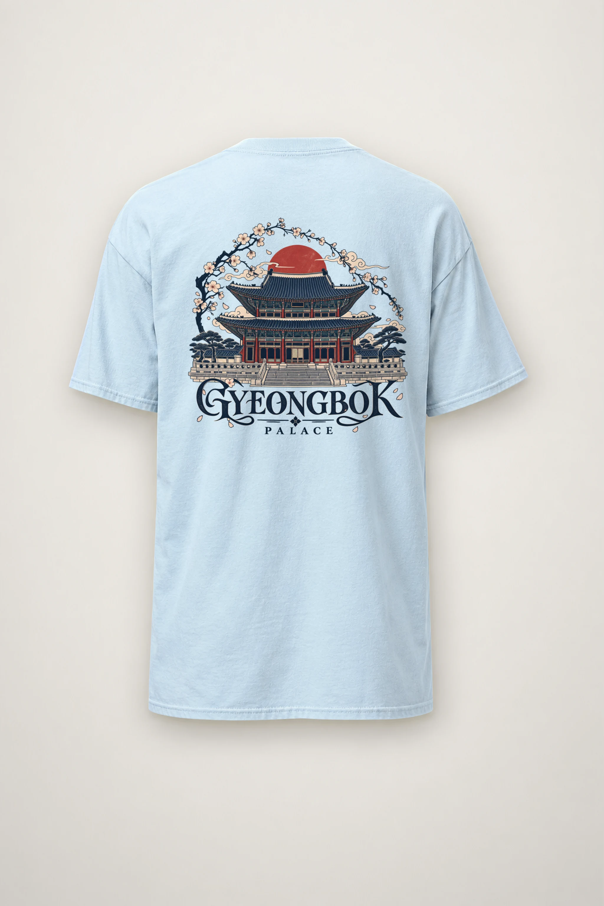 "Gyeongbok Palace" Heavyweight Unisex Crewneck T-shirt