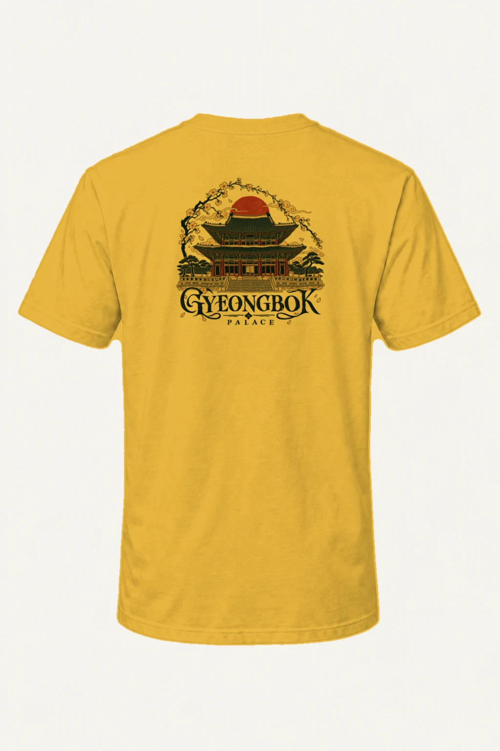 "Gyeongbok Palace" Heavyweight Unisex Crewneck T-shirt | Gildan 5000