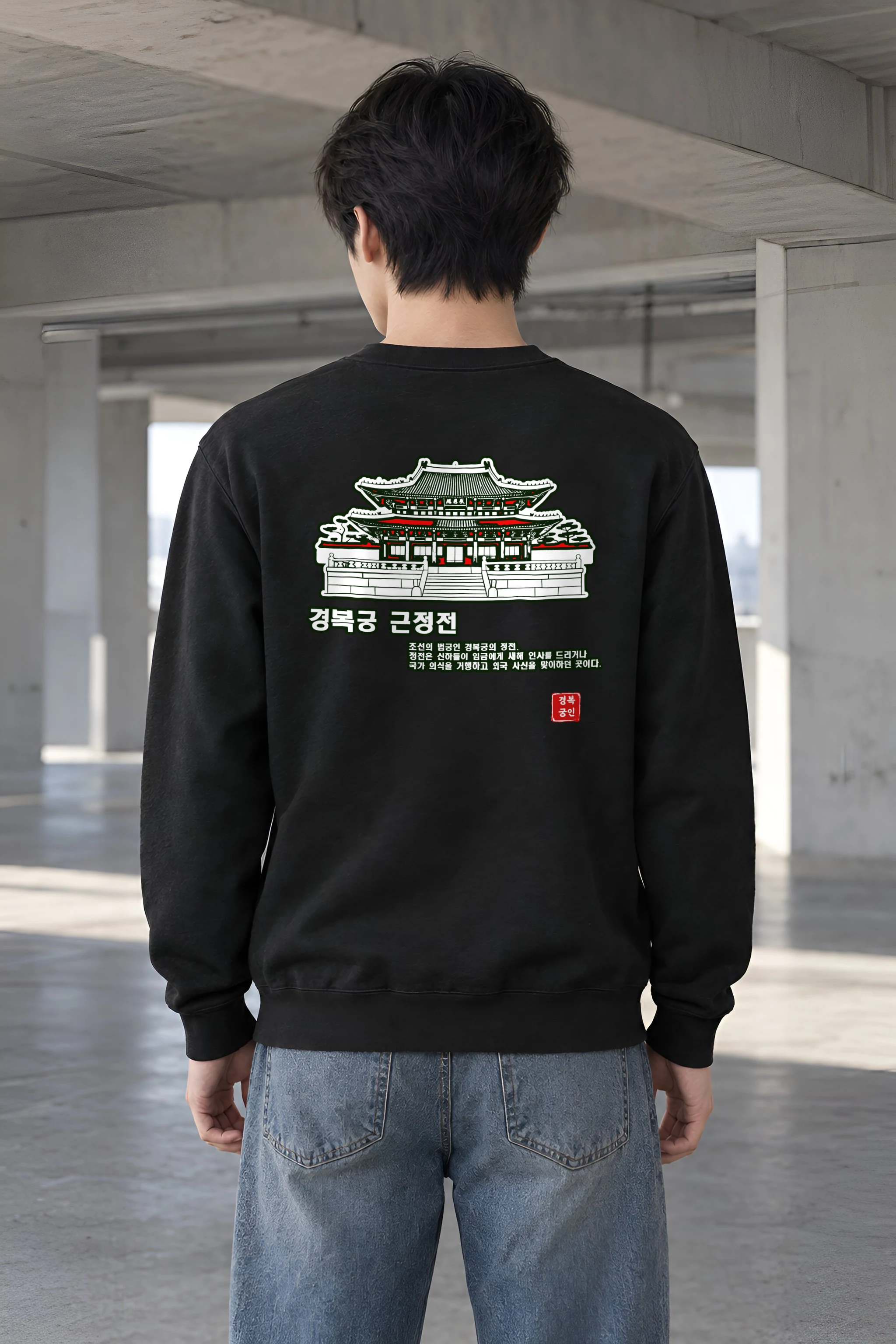 "Gyeongbokgung Geunjeongjeon" Heavy Blend Unisex Crewneck Sweatshirt