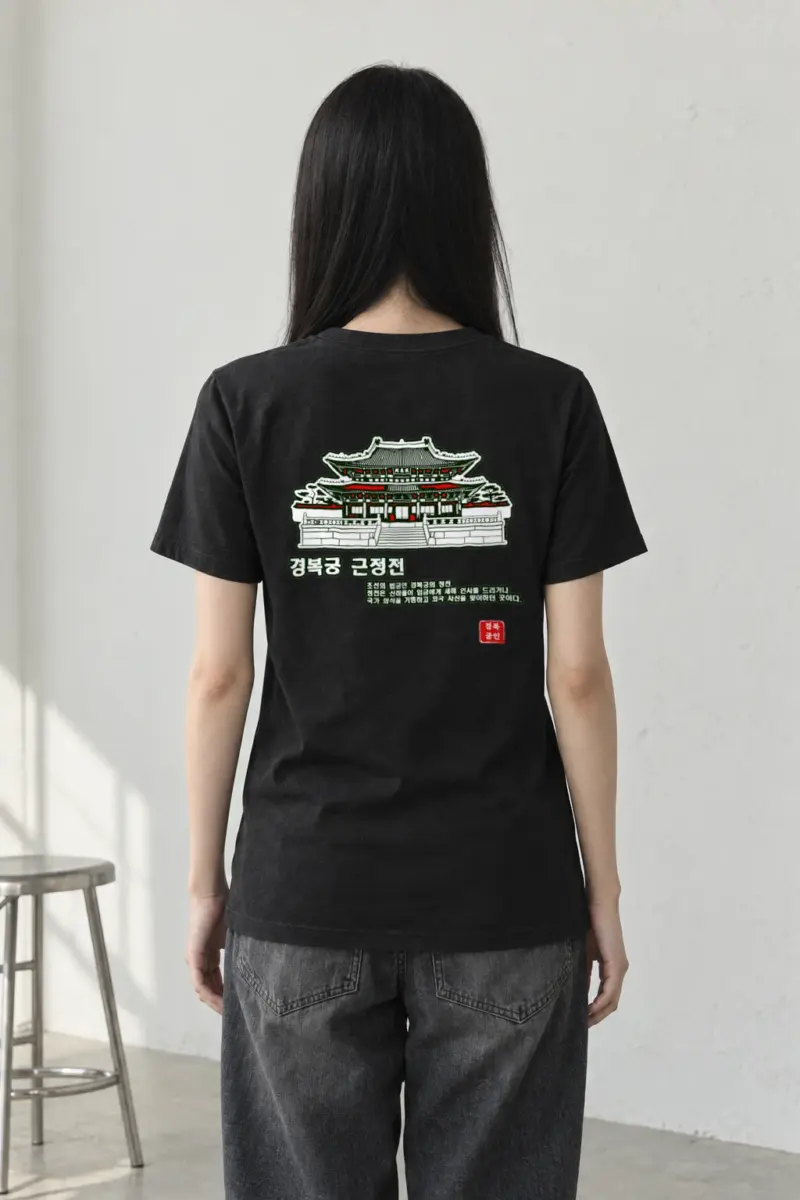 "Gyeongbokgung Geunjeongjeon" Heavyweight Unisex Crewneck T-shirt