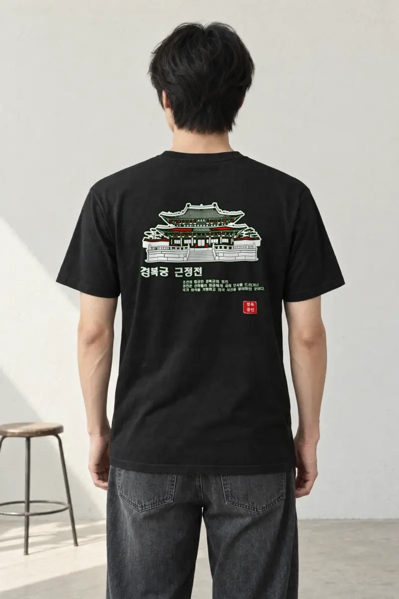 "Gyeongbokgung Geunjeongjeon" Heavyweight Unisex Crewneck T-shirt