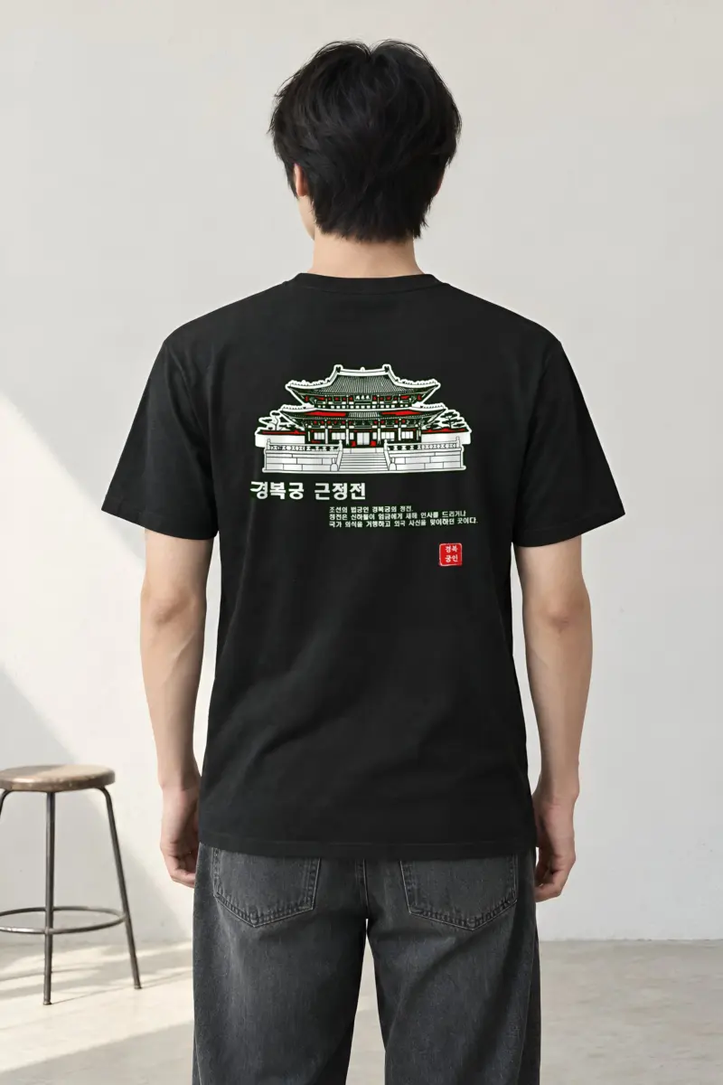 "Gyeongbokgung Geunjeongjeon" Heavyweight Unisex Crewneck T-shirt