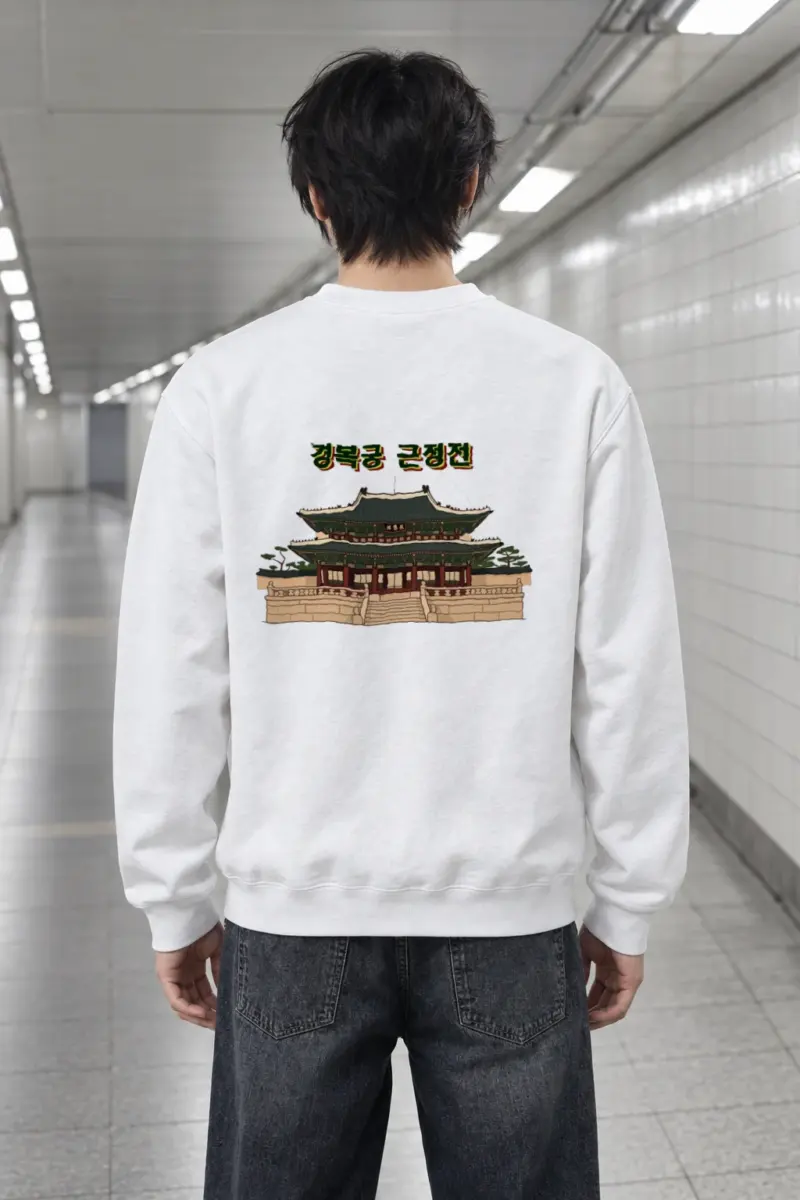"Gyeongbokgung Hall" Heavy Blend Unisex Crewneck Sweatshirt
