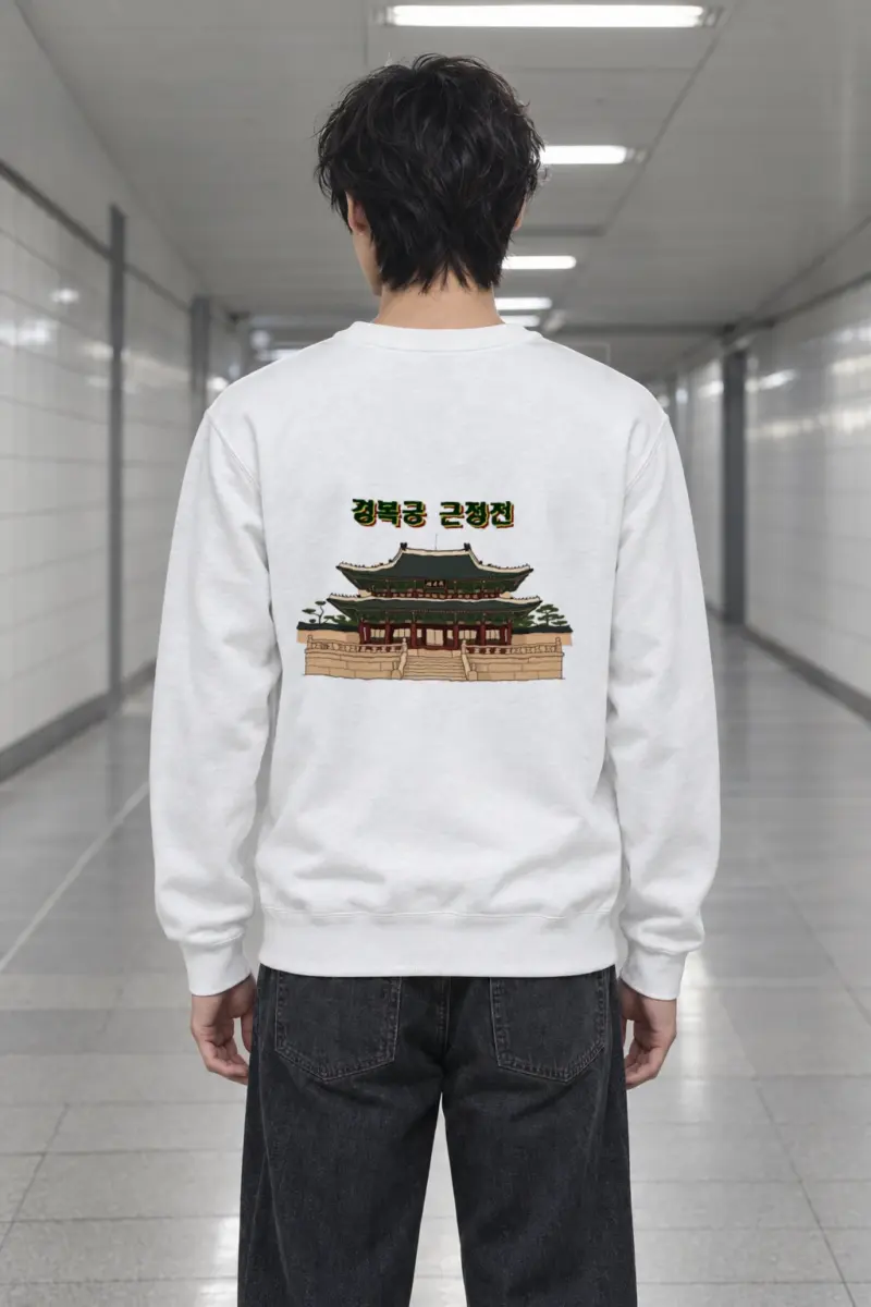 "Gyeongbokgung Hall" Heavy Blend Unisex Crewneck Sweatshirt