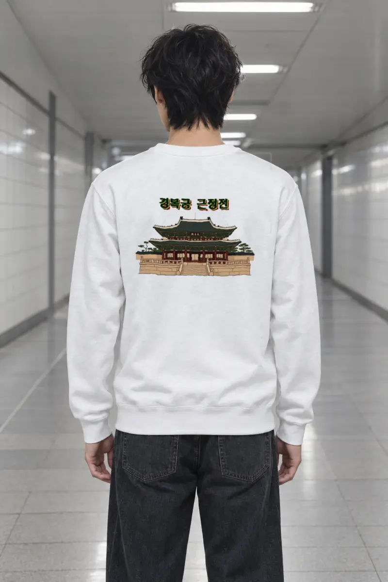 "Gyeongbokgung Hall" Heavy Blend Unisex Crewneck Sweatshirt