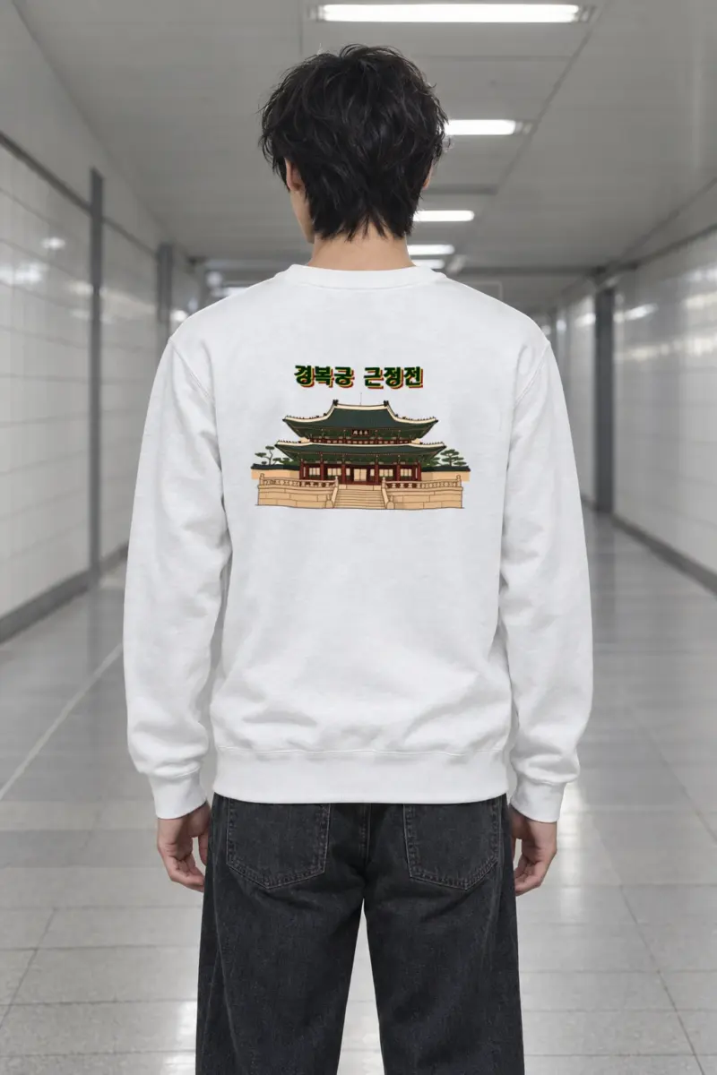 "Gyeongbokgung Hall" Heavy Blend Unisex Crewneck Sweatshirt
