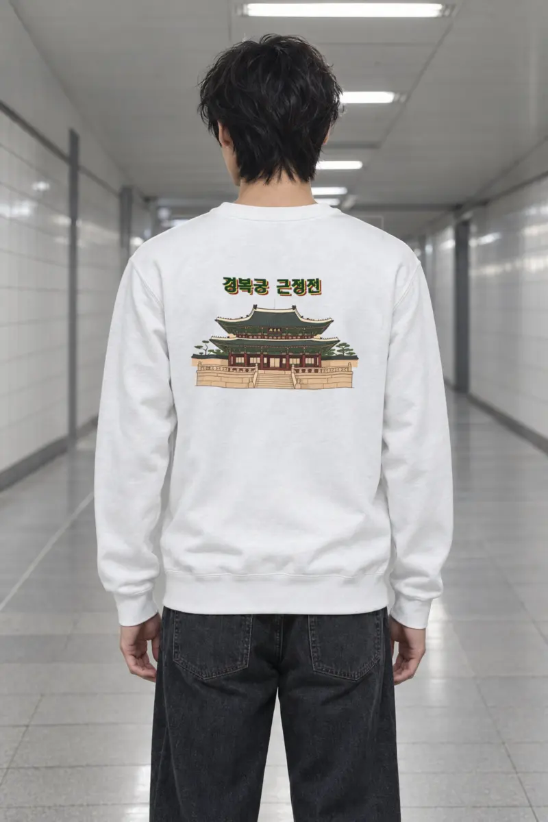 "Gyeongbokgung Hall" Heavy Blend Unisex Crewneck Sweatshirt