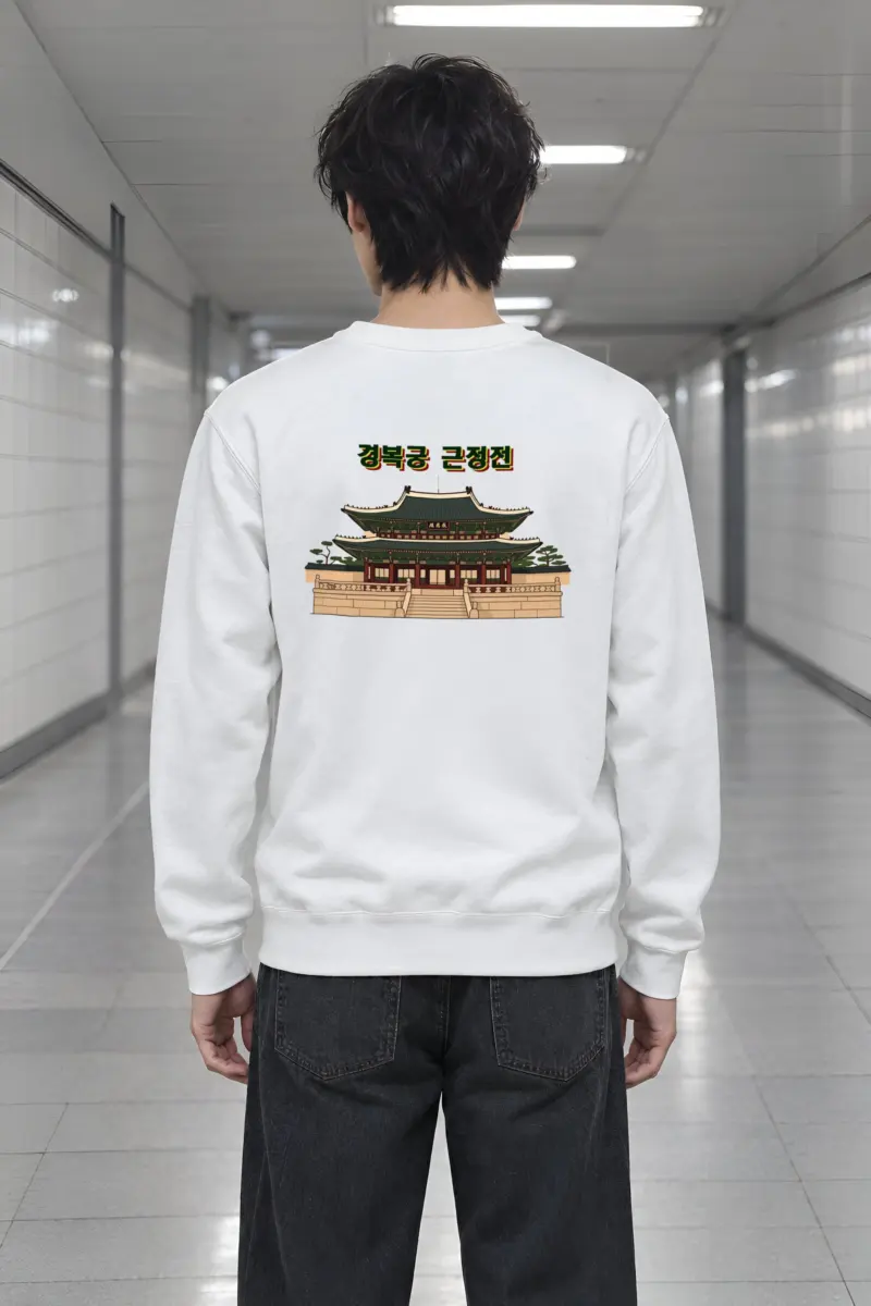 "Gyeongbokgung Hall" Heavy Blend Unisex Crewneck Sweatshirt