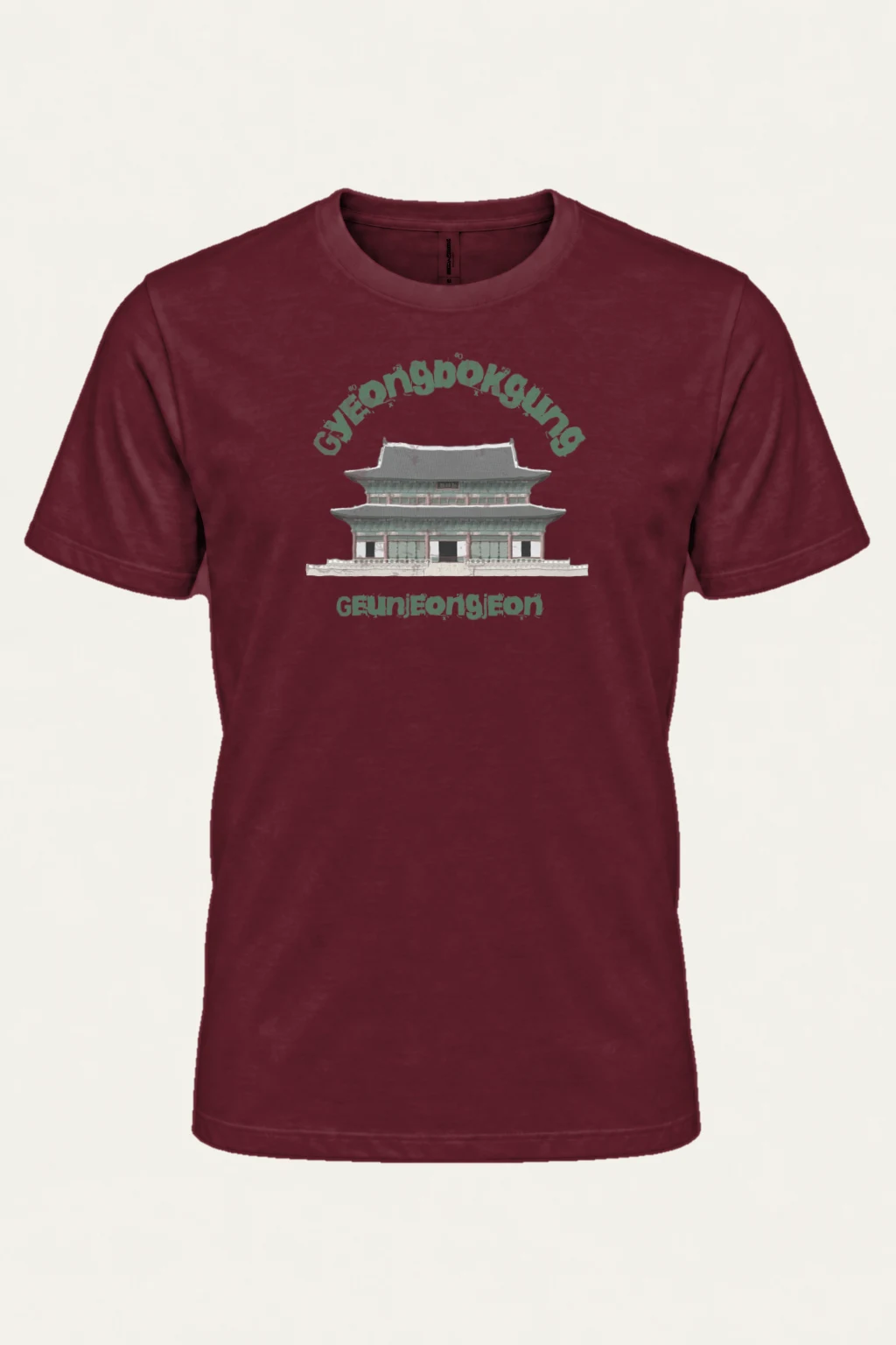 "Gyeongbokgung Hall" Heavyweight Unisex Crewneck T-shirt | Gildan 5000