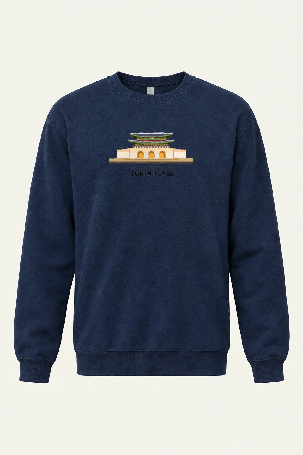"Gyeongbokgung Palace Korea" Heavy Blend Unisex Crewneck Sweatshirt | Gildan 18000