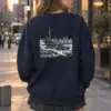 "Gyeongbokgung Skyline" Heavy Blend Unisex Crewneck Sweatshirt | Gildan 18000