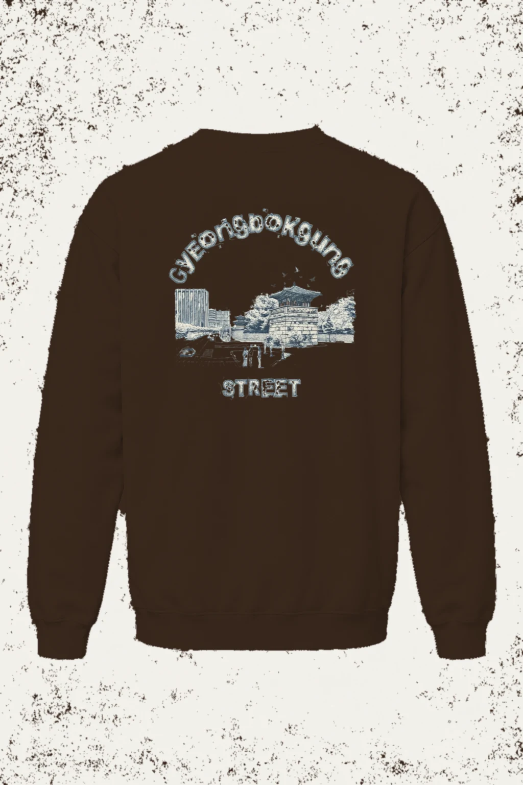 "Gyeongbokgung Street" Heavy Blend Unisex Crewneck Sweatshirt | Gildan 18000