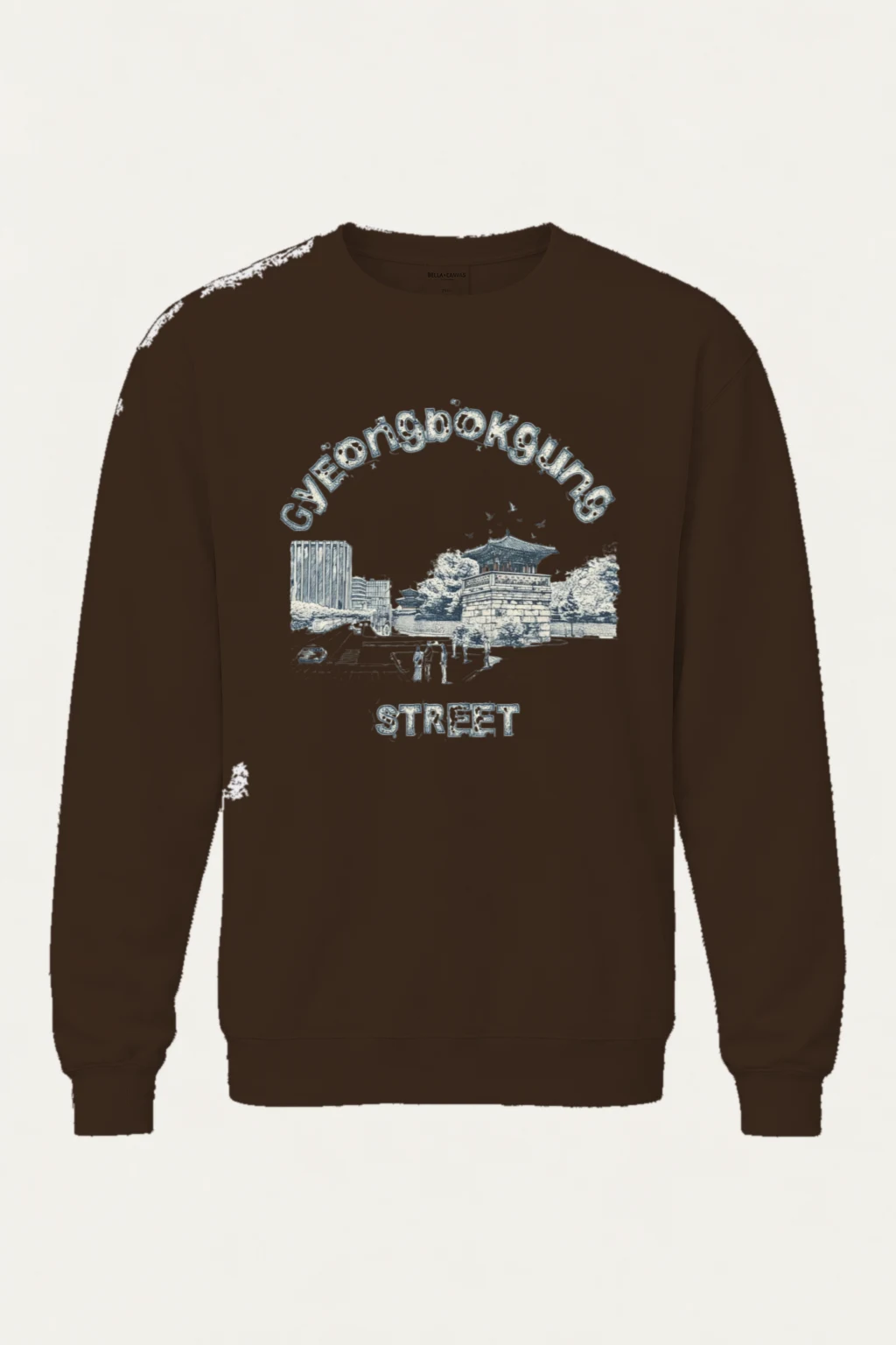"Gyeongbokgung Street" Heavy Blend Unisex Crewneck Sweatshirt | Gildan 18000