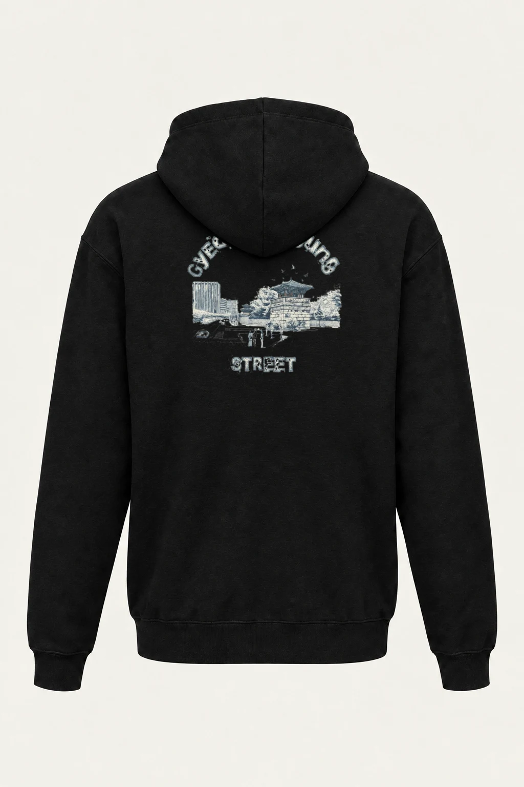 "Gyeongbokgung Street" Heavy Blend Unisex Pullover Hoodie | Gildan 18500